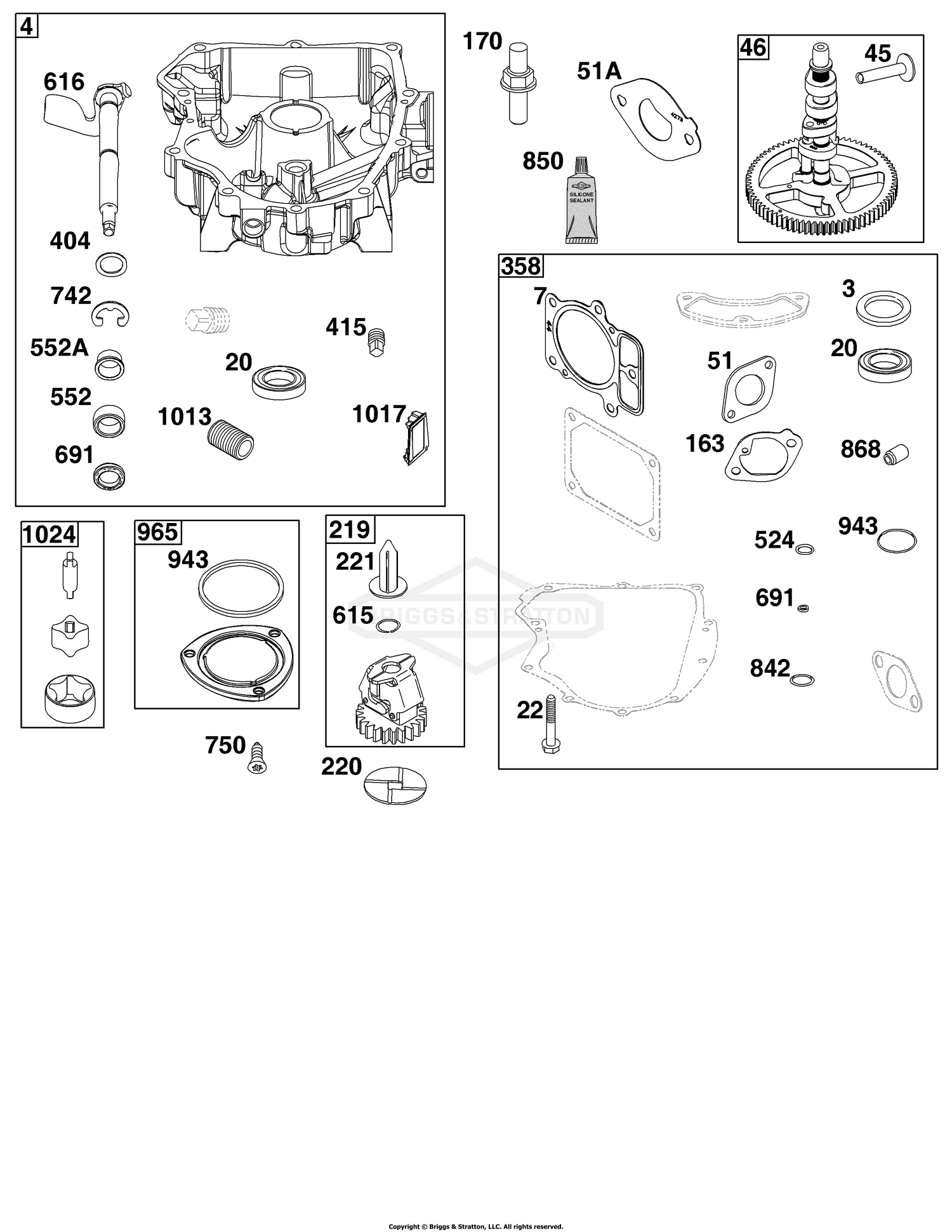 Crankcase Cover/Sump Group
