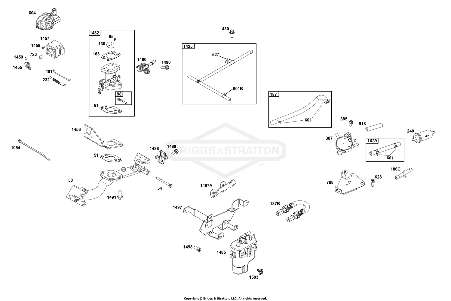 Throttle Body and Fuel Supply Group