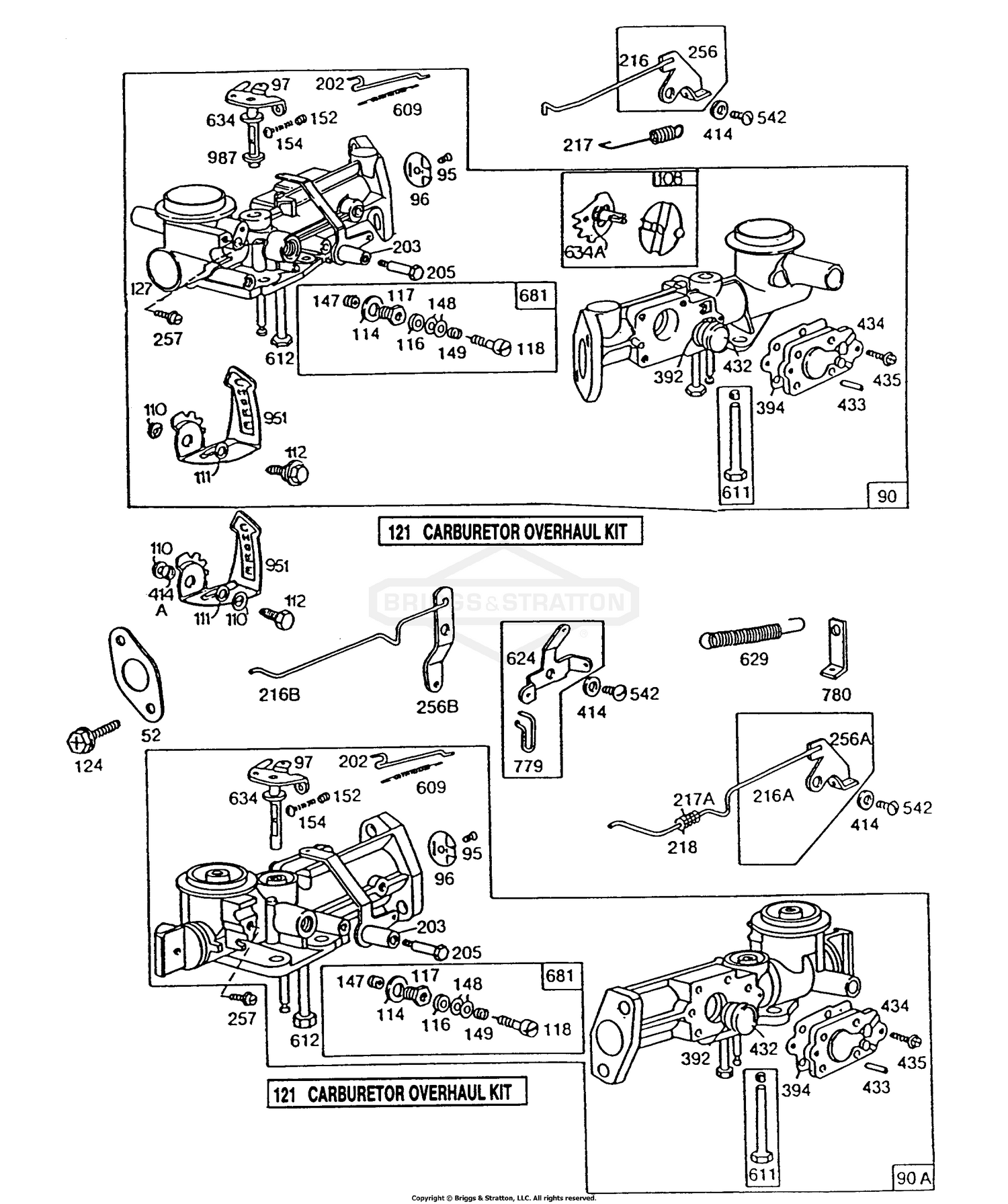 Briggs and Stratton 130292-1868-01 (2) Carburetor Assemblies