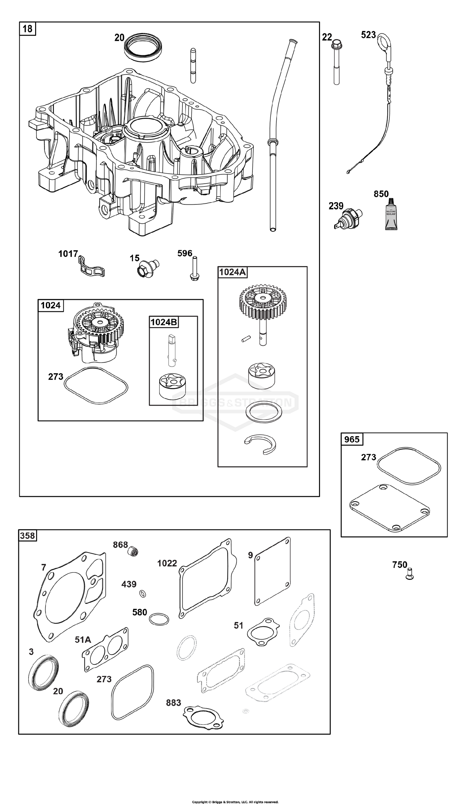 Crankcase Cover/Sump Group