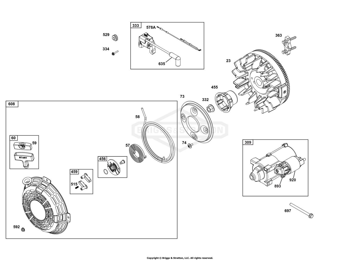 Flywheel, Ignition, and Starter Group