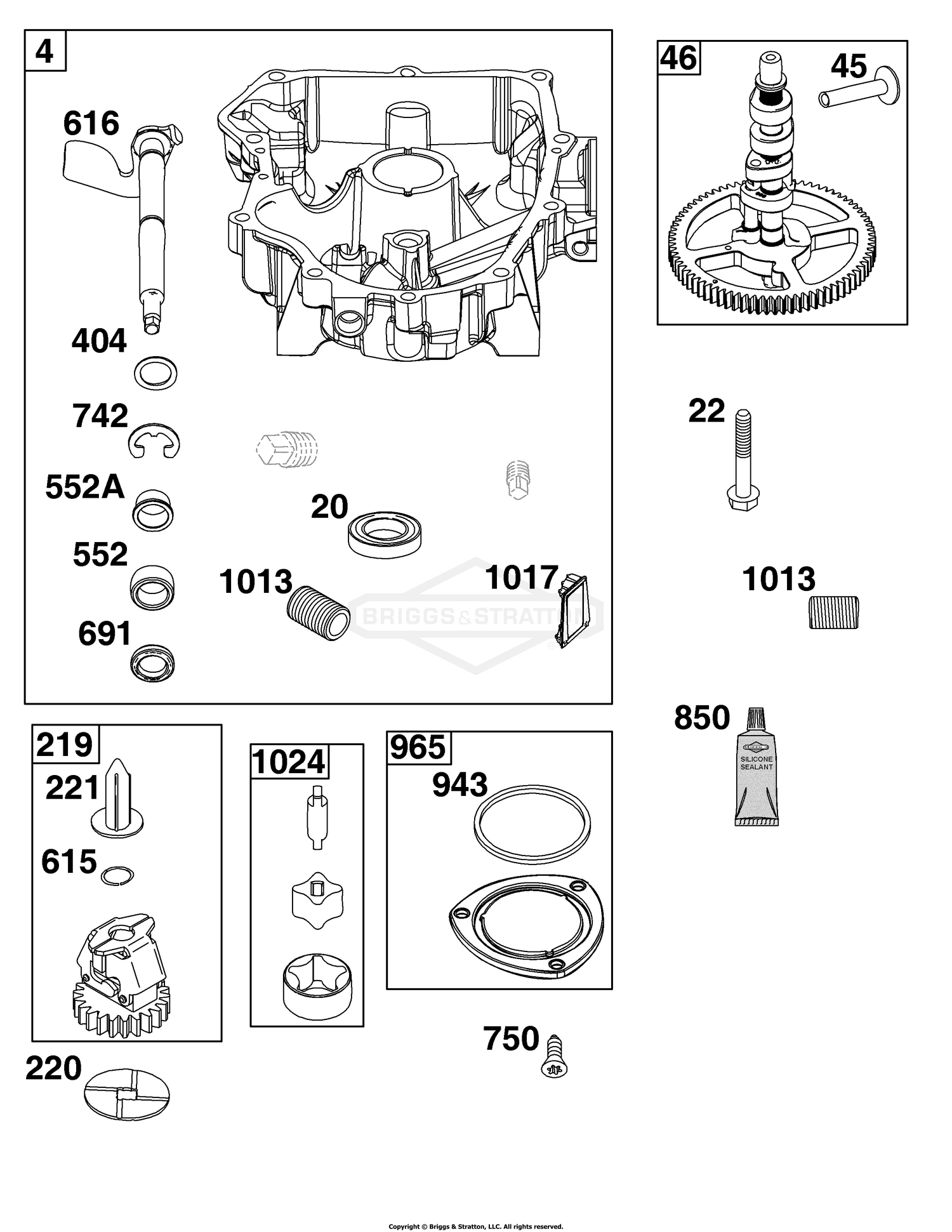 Crankcase Cover/Sump Group