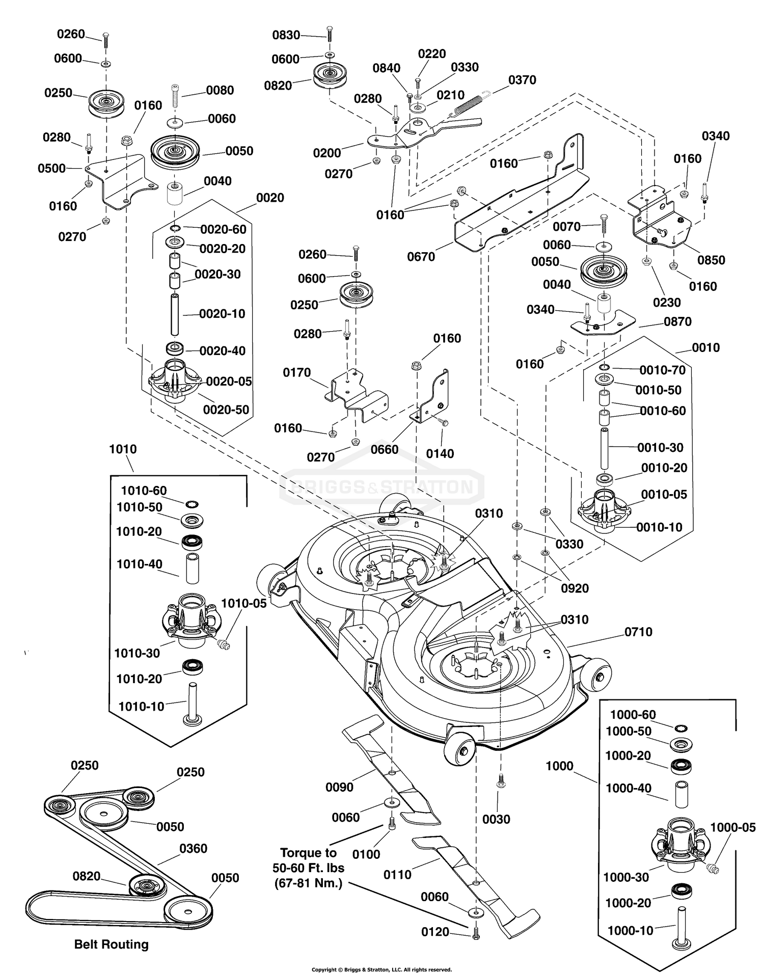 Murray riding discount mower deck parts