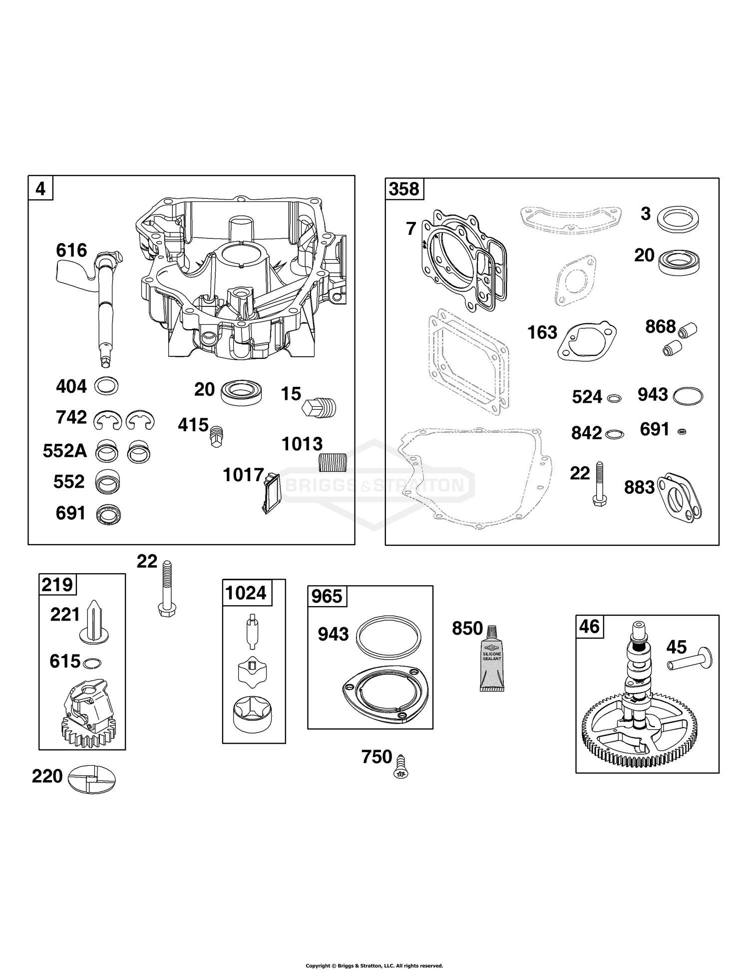 Crankcase Cover/Sump Group
