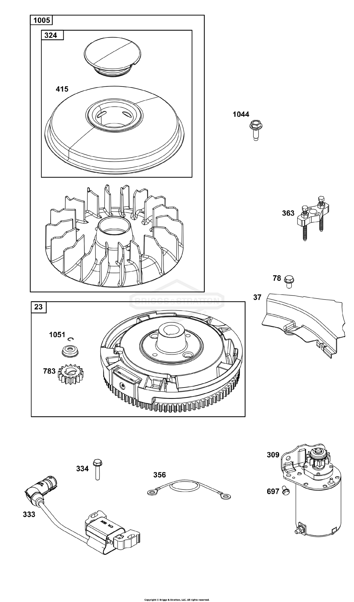 Flywheel, Ignition, and Starter Group