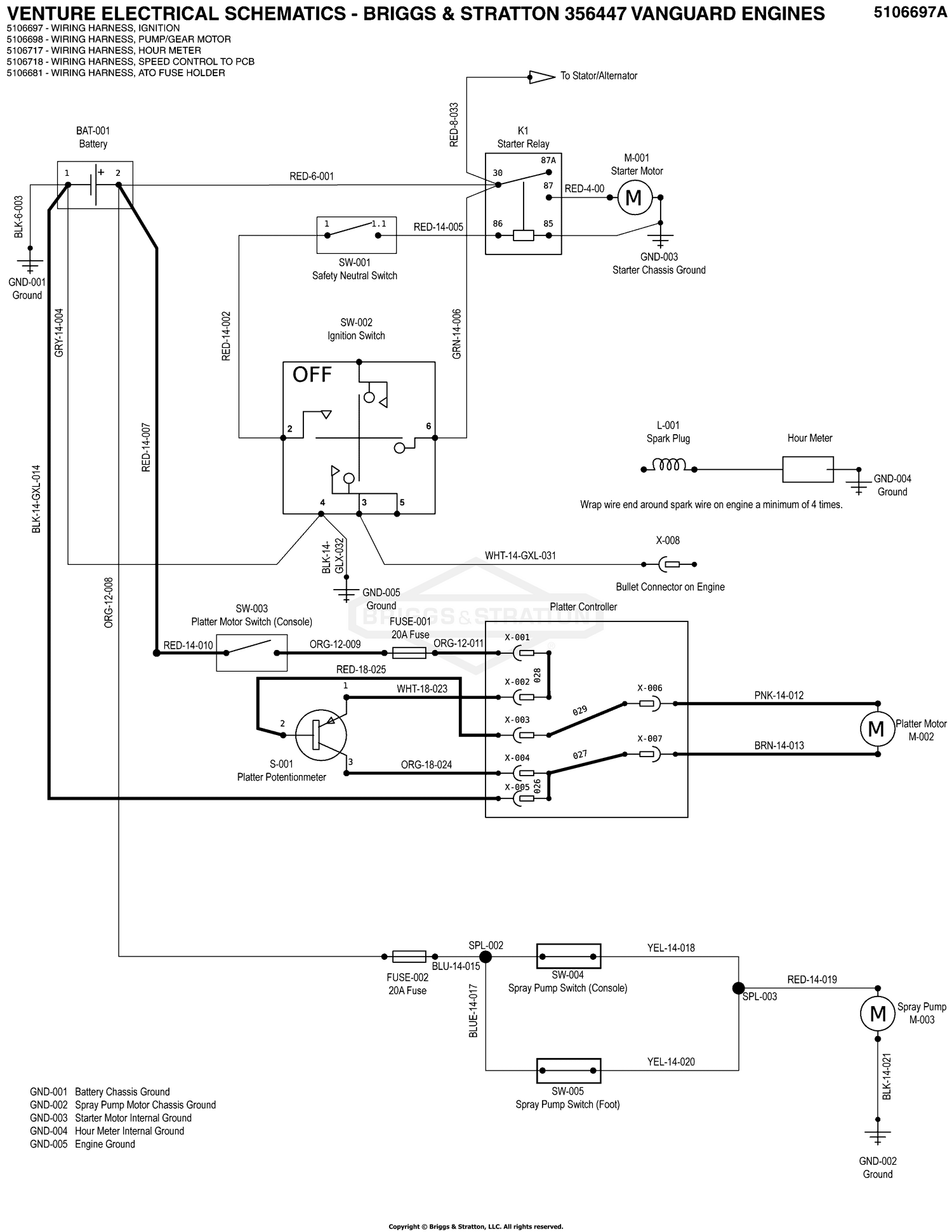 Electrical Schematic - Spinner Platter Activation Circuit