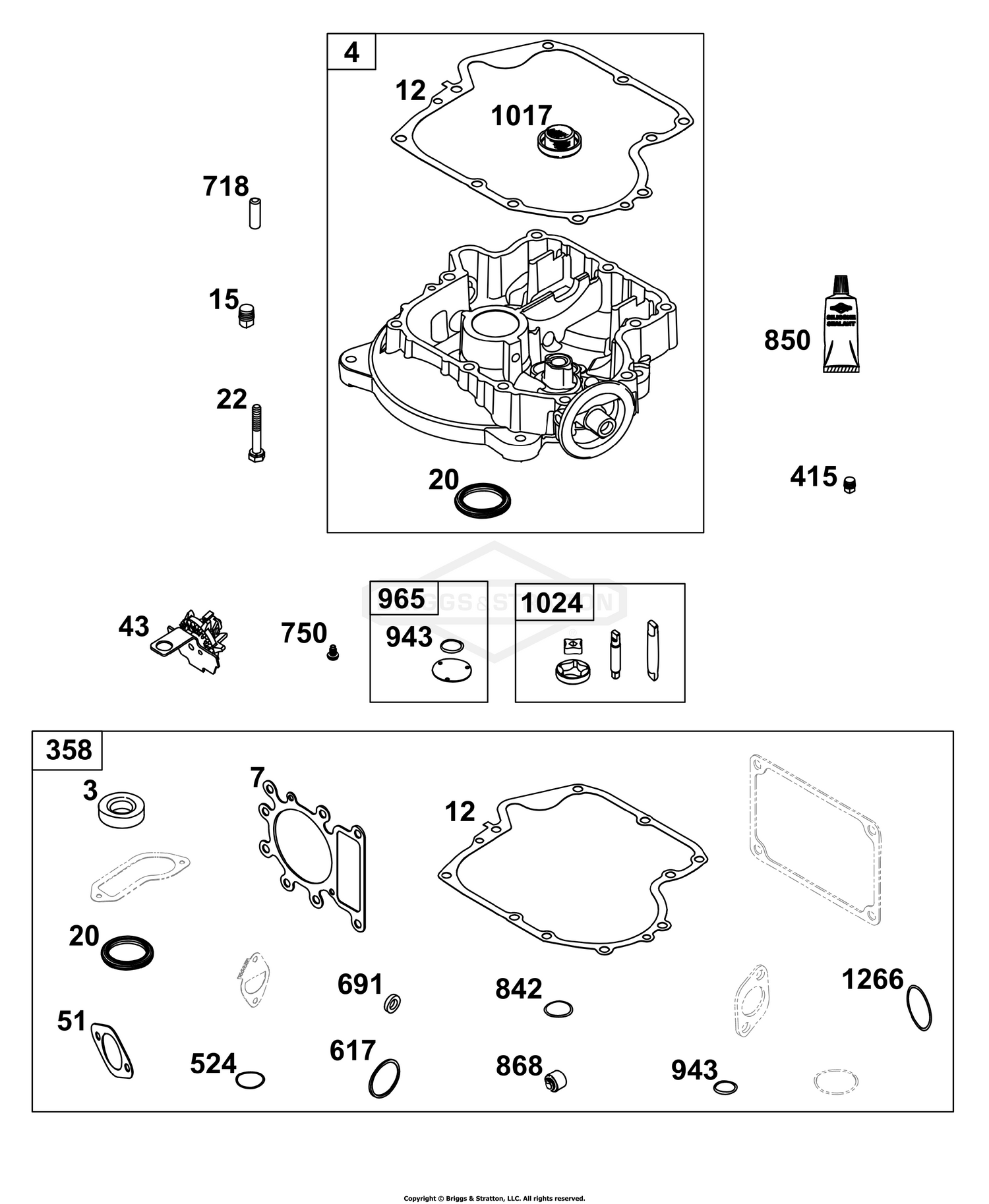 Crankcase Cover/Sump Group