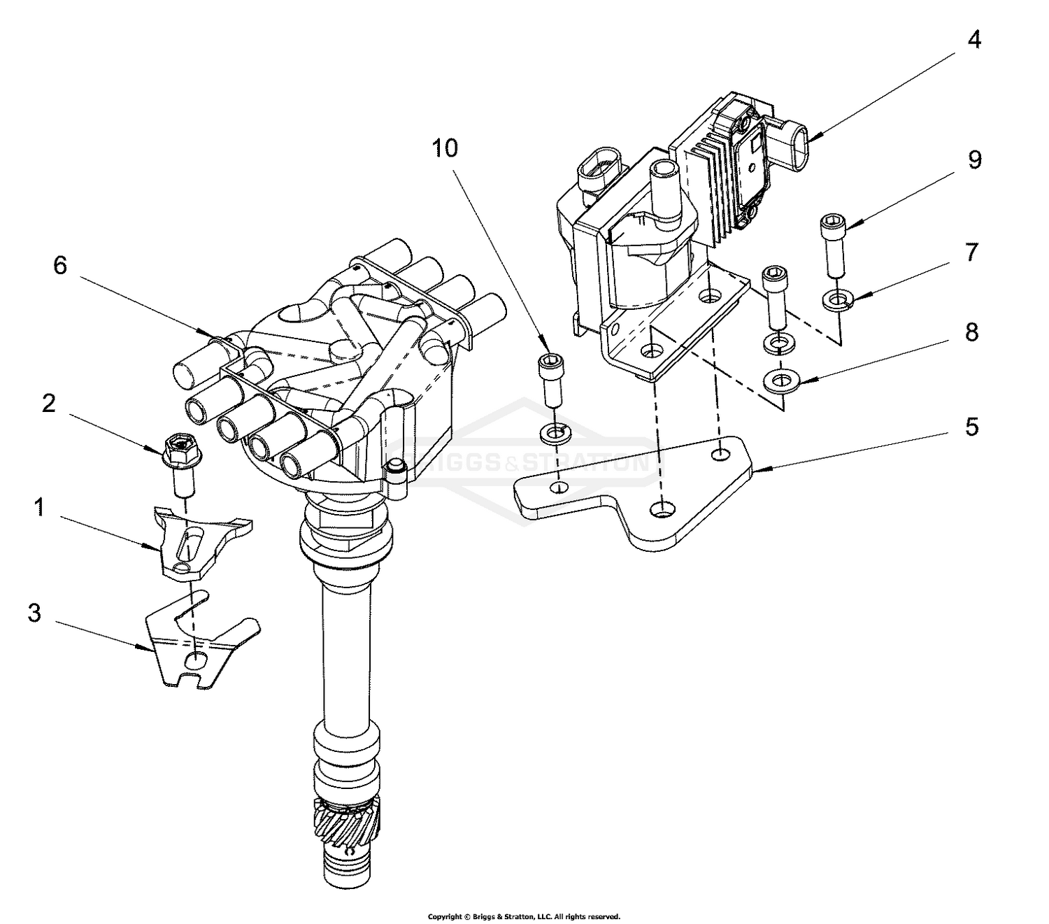 Engine Group - Coil & Distributor
