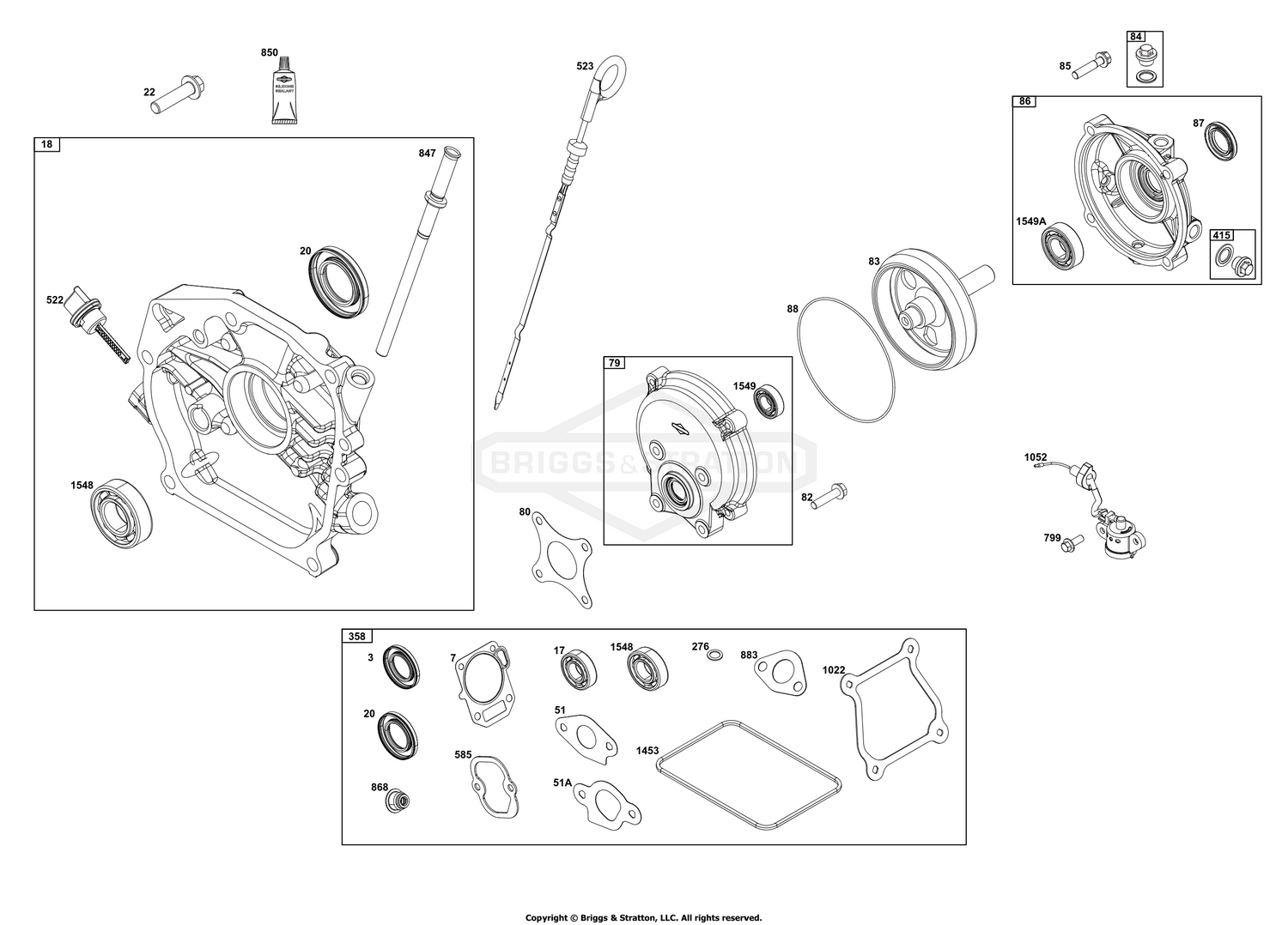 Crankcase Cover/Sump and Lubrication Group