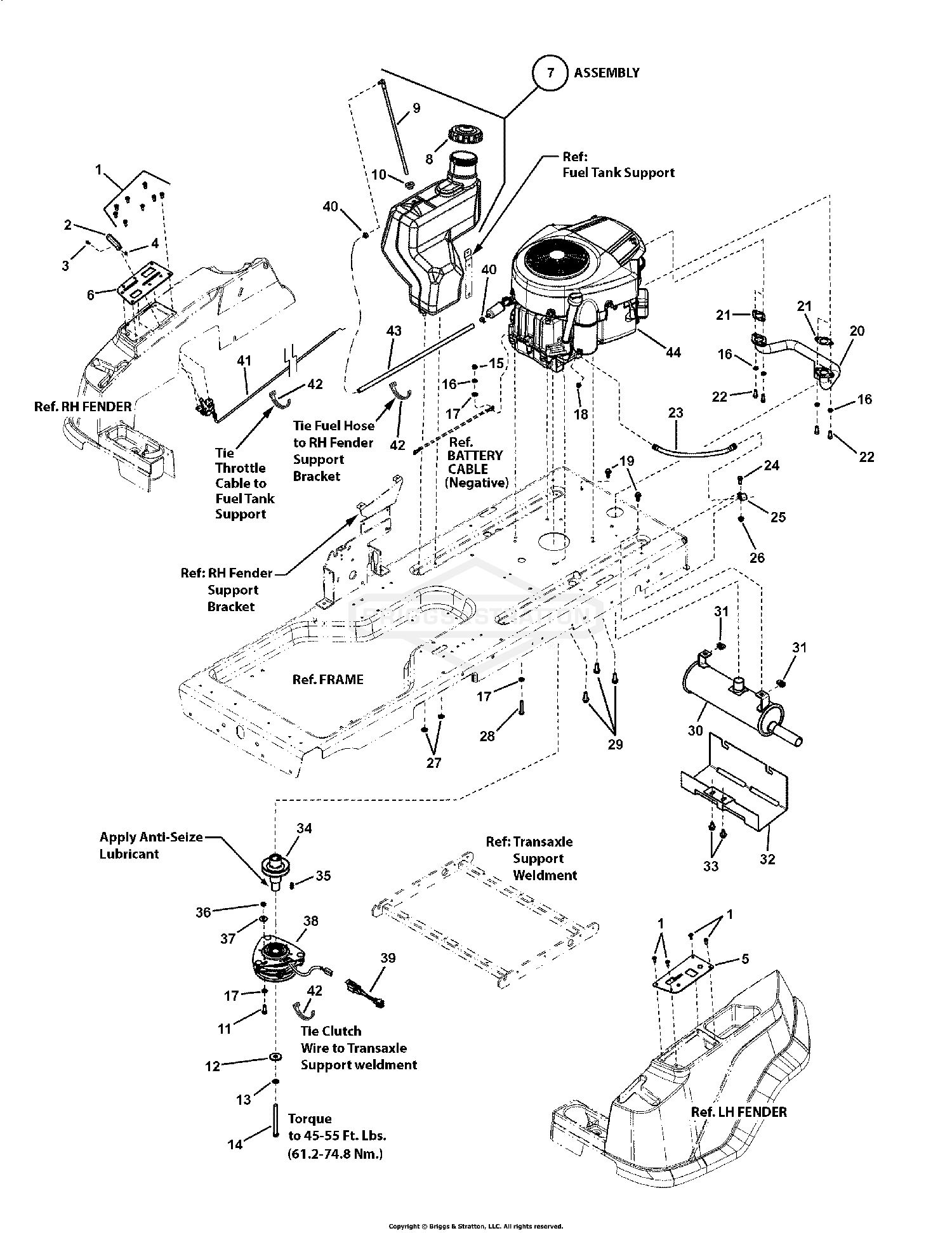 Engine & Fuel Tank Group