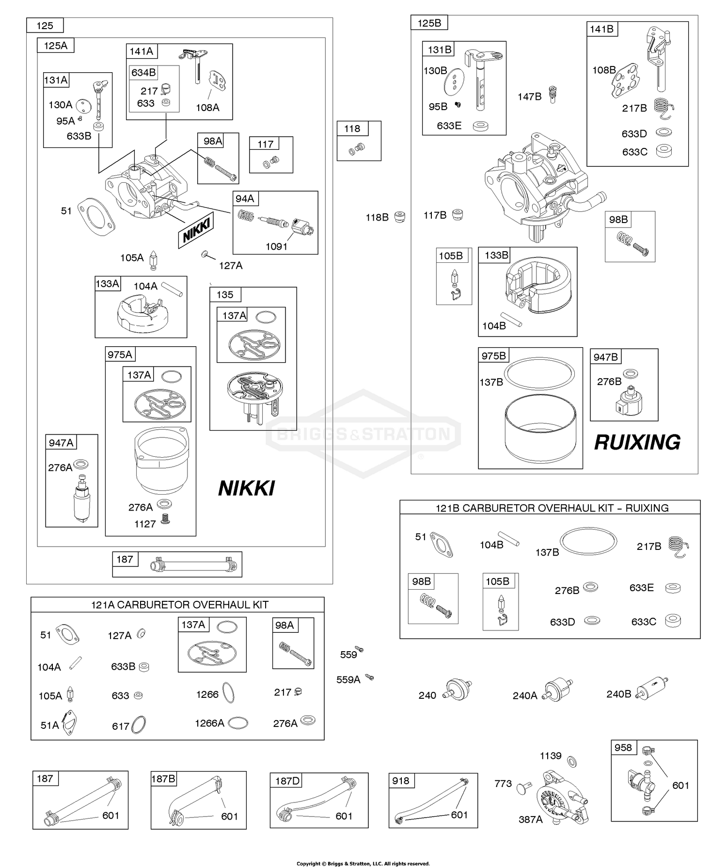 Carburetor, Fuel Supply, Kit-Carburetor Overhaul