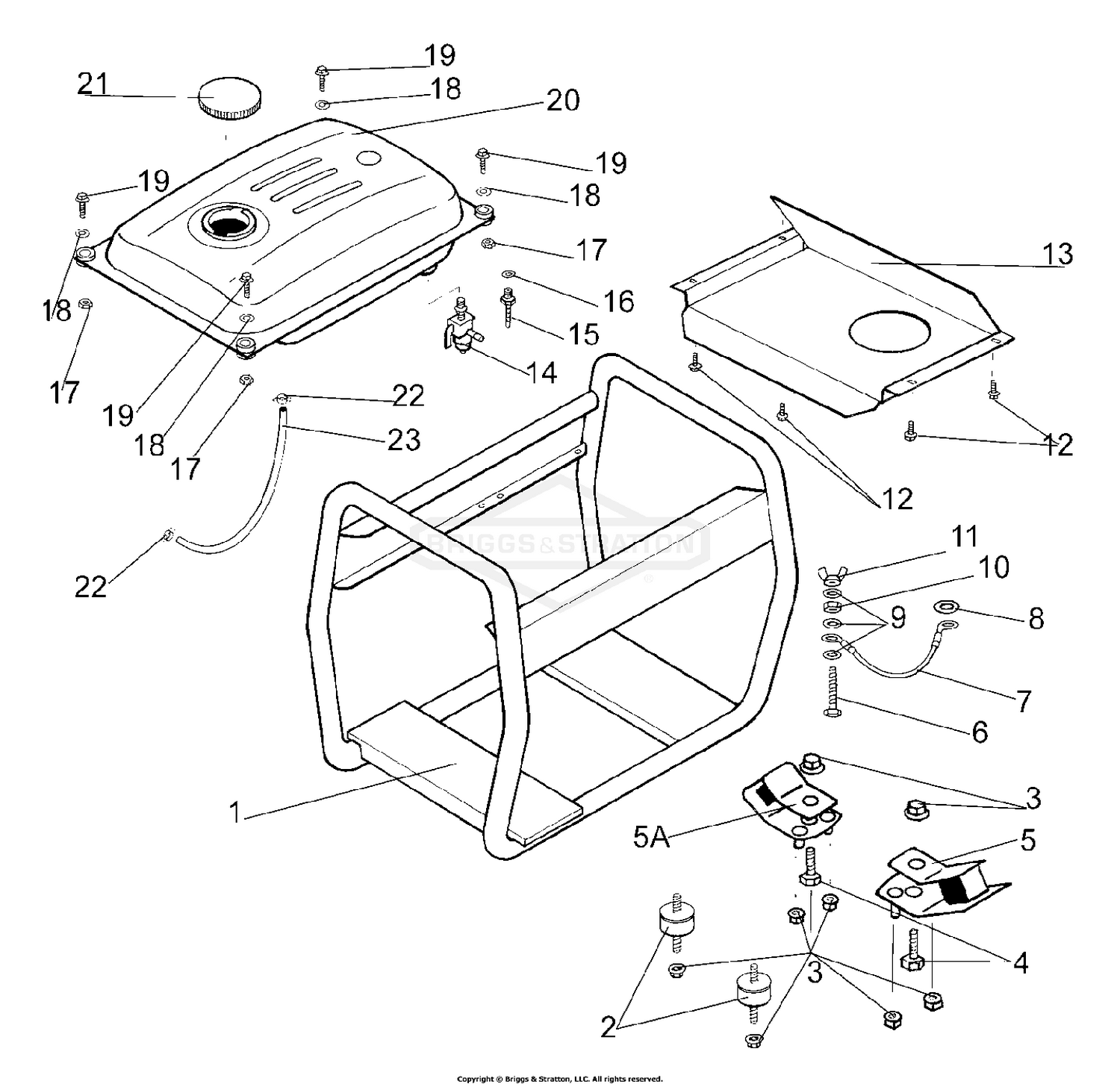 Frame, Fuel Tank And Fittings