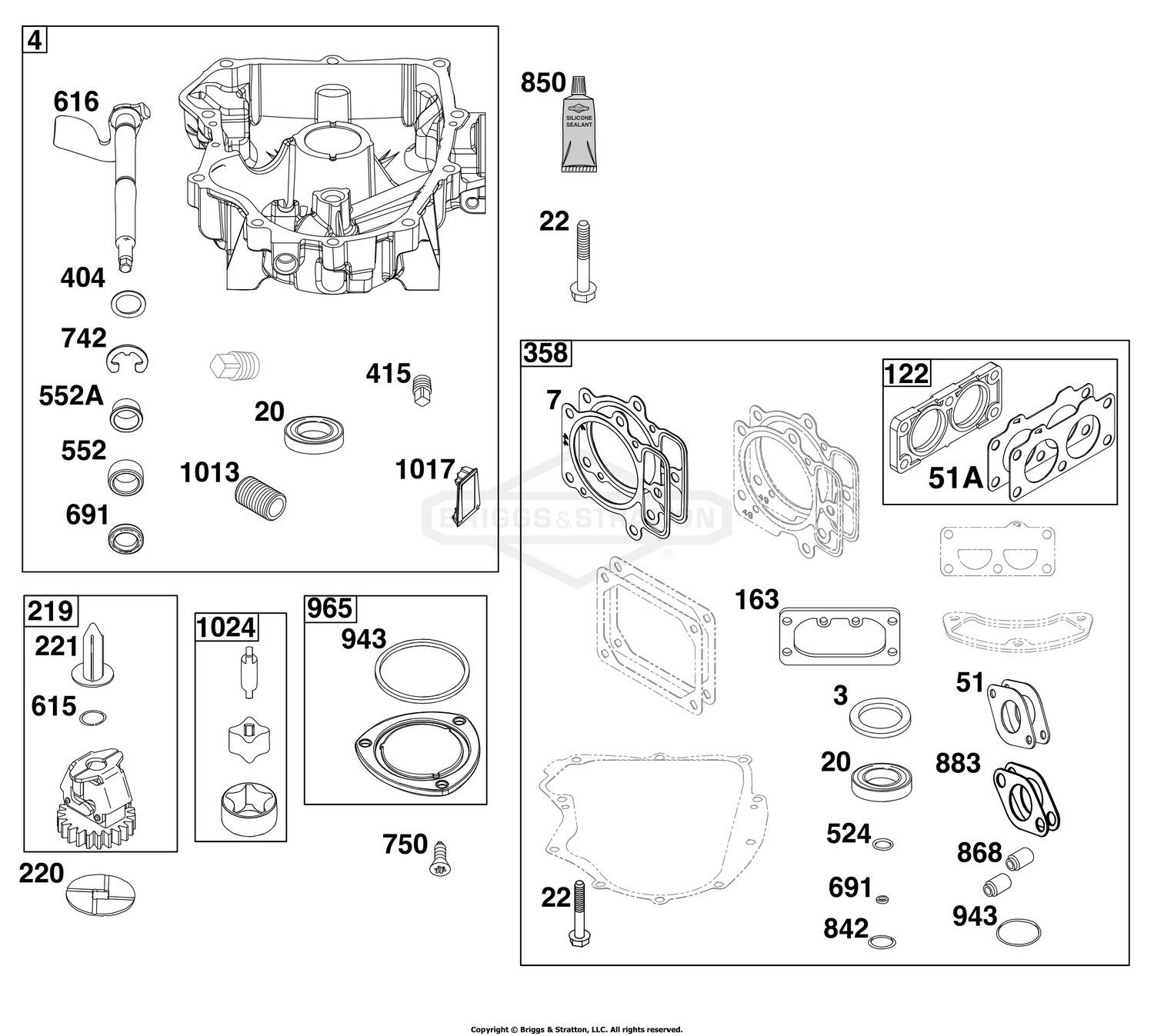 Crankcase Cover/Sump Group