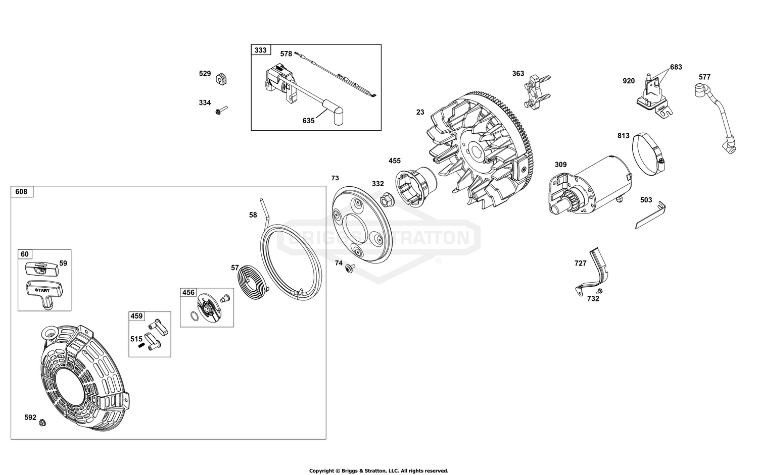 Flywheel, Ignition, and Starter Group