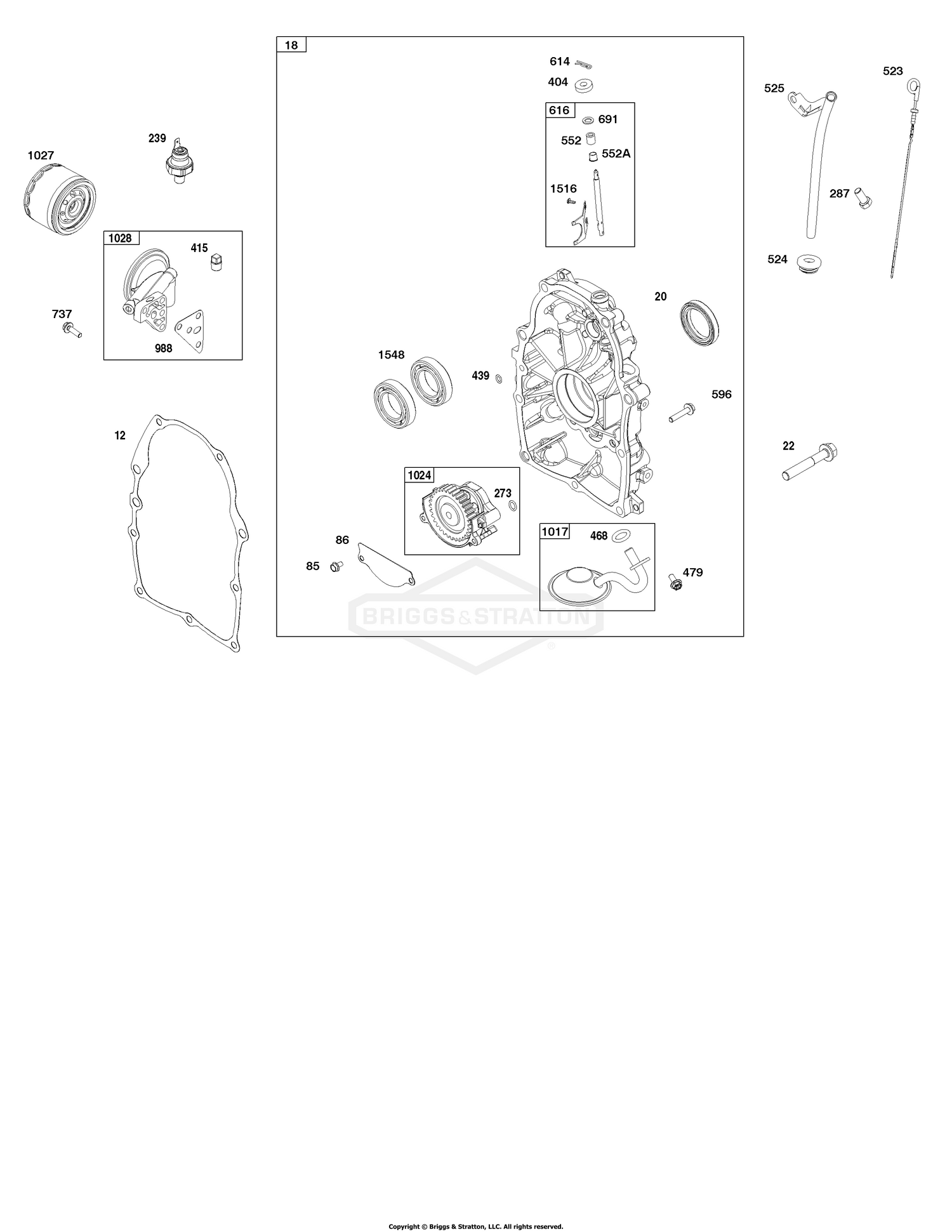 Crankcase Cover and Lubrication Group