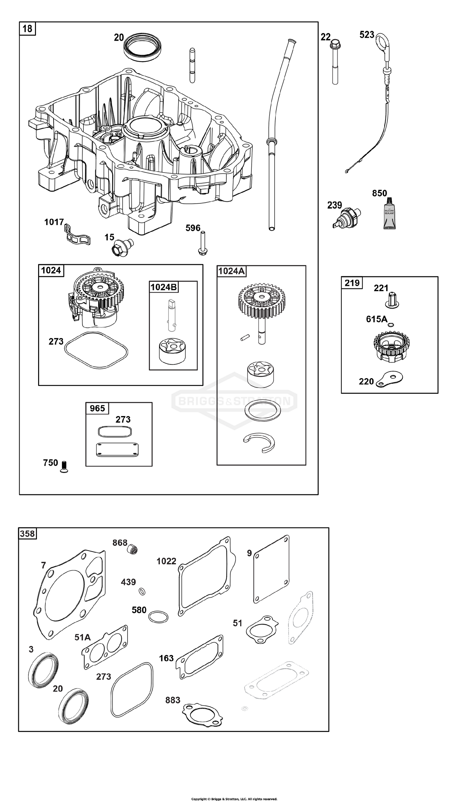 Crankcase Cover/Sump Group