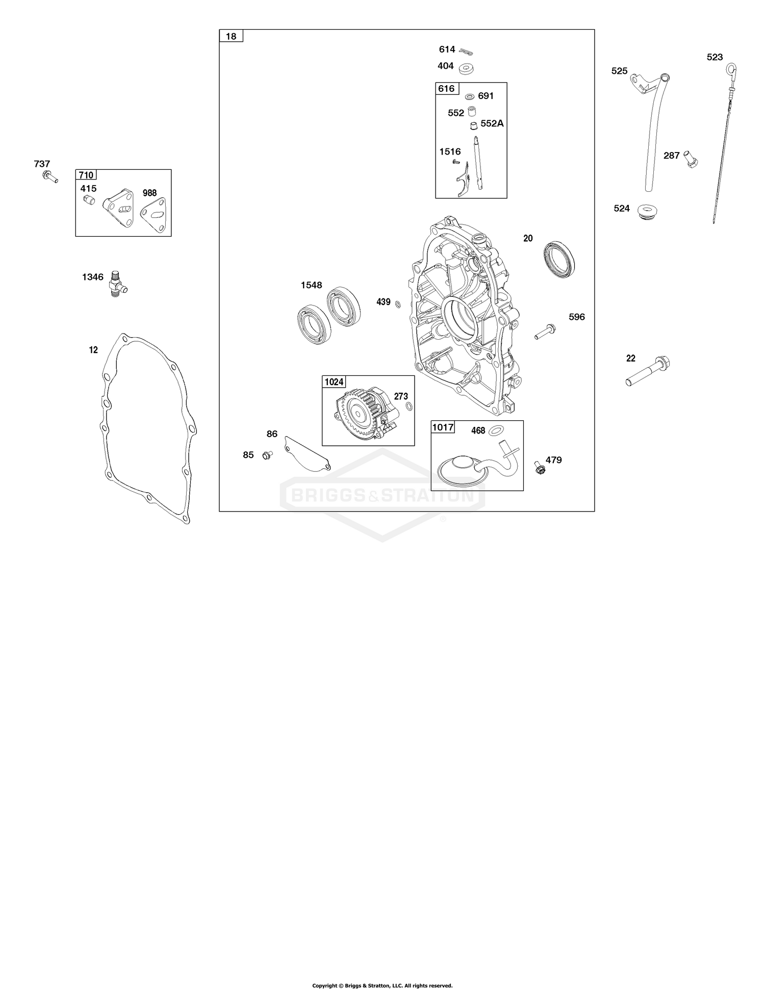 Crankcase Cover and Lubrication Group