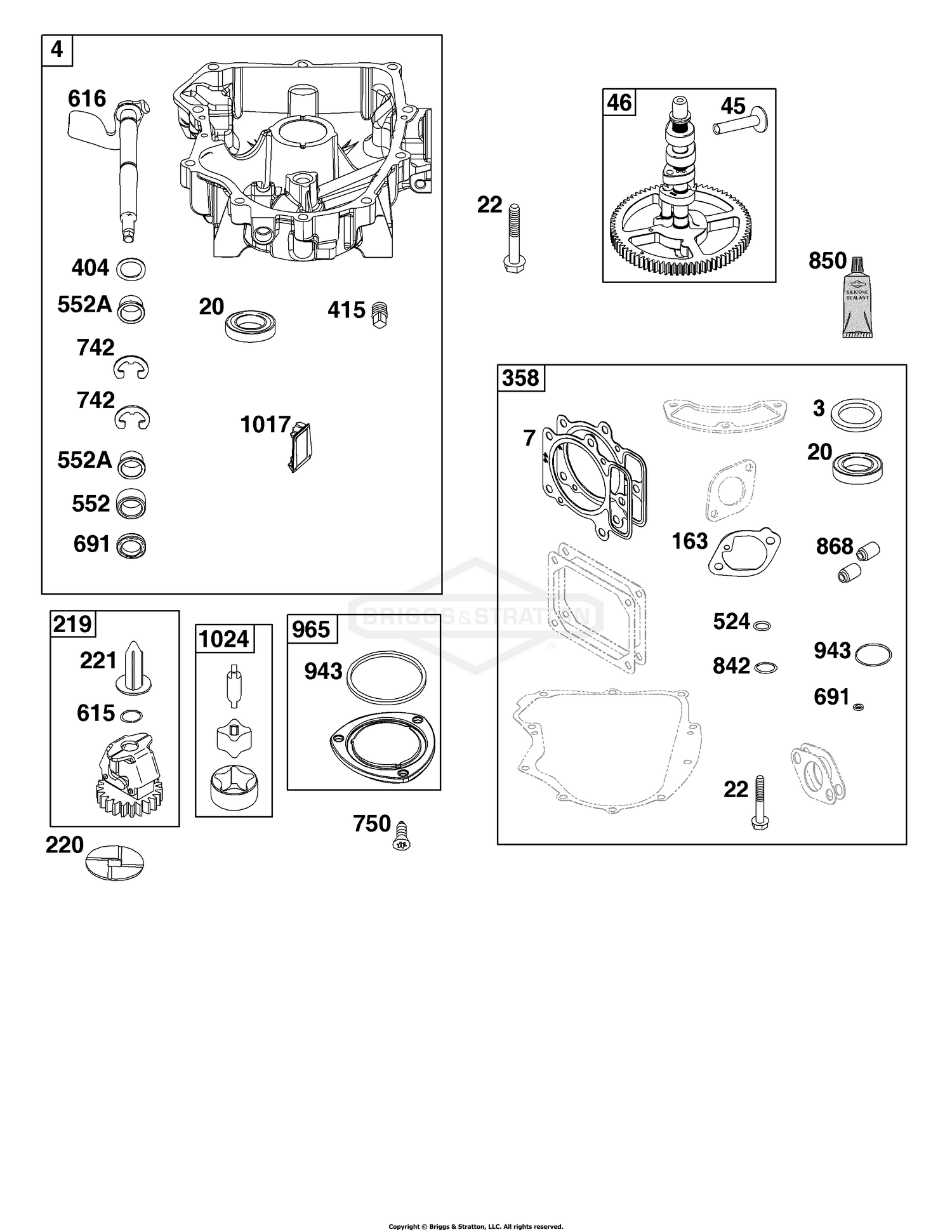 Crankcase Cover/Sump Group