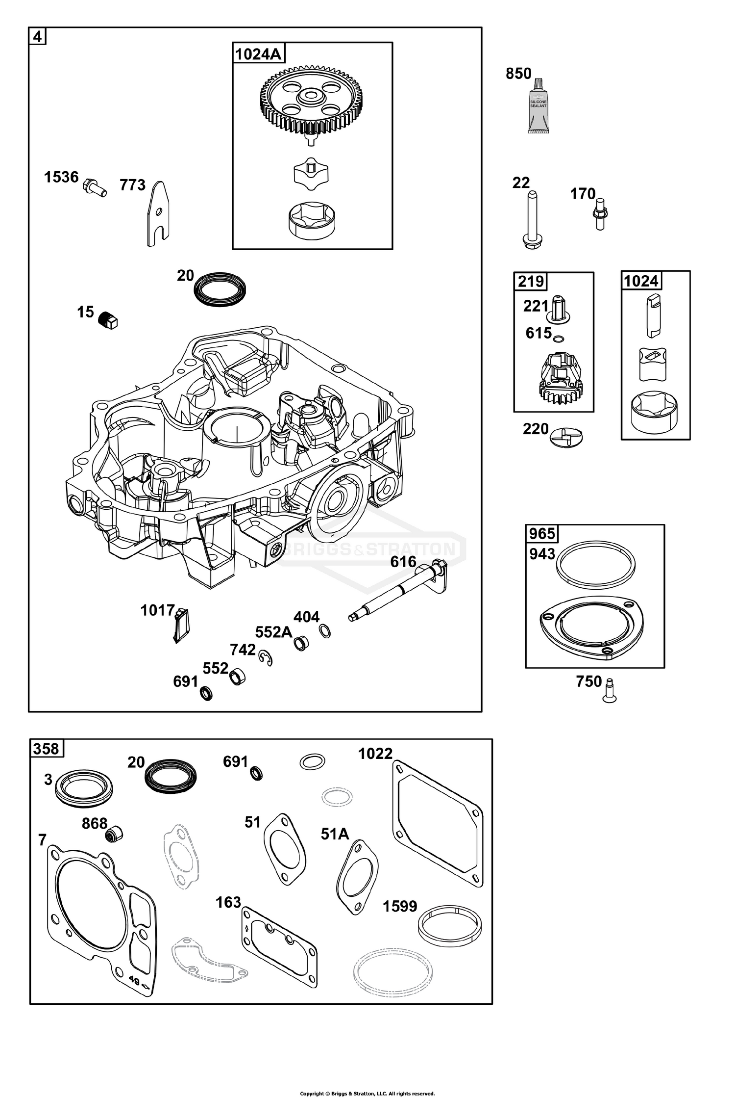 Crankcase Cover/Sump Group
