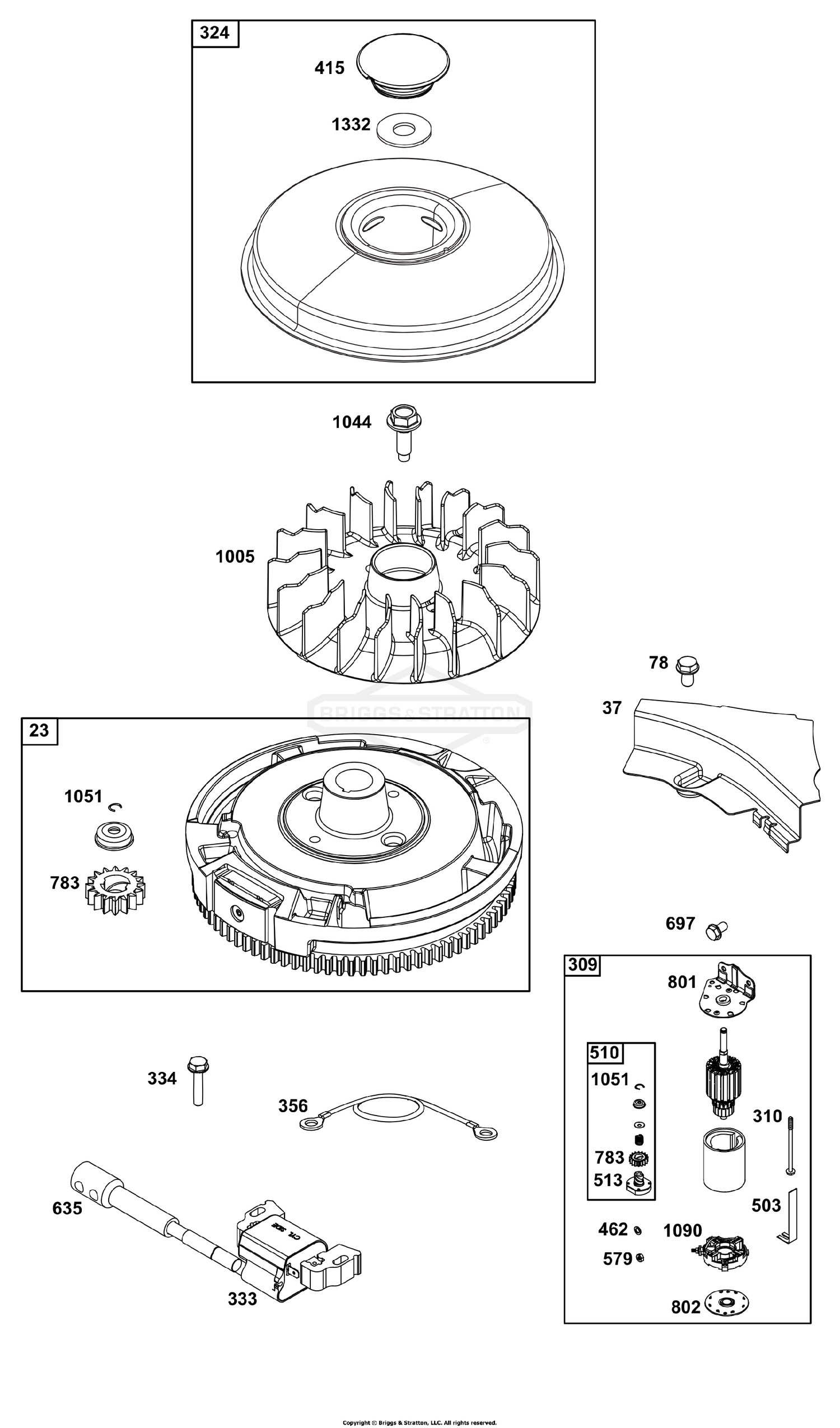 Flywheel, Ignition, and Starter Group
