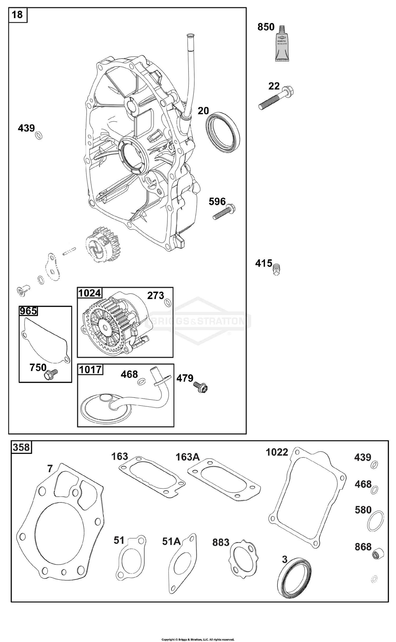 Crankcase Cover/Sump Group