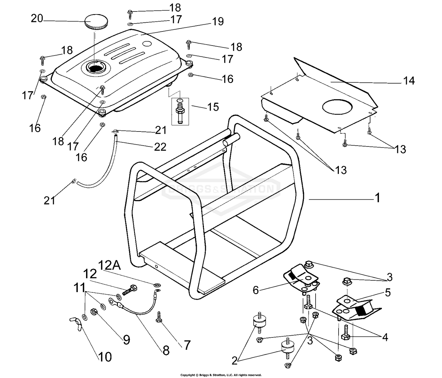Frame, Fuel Tank And Fittings