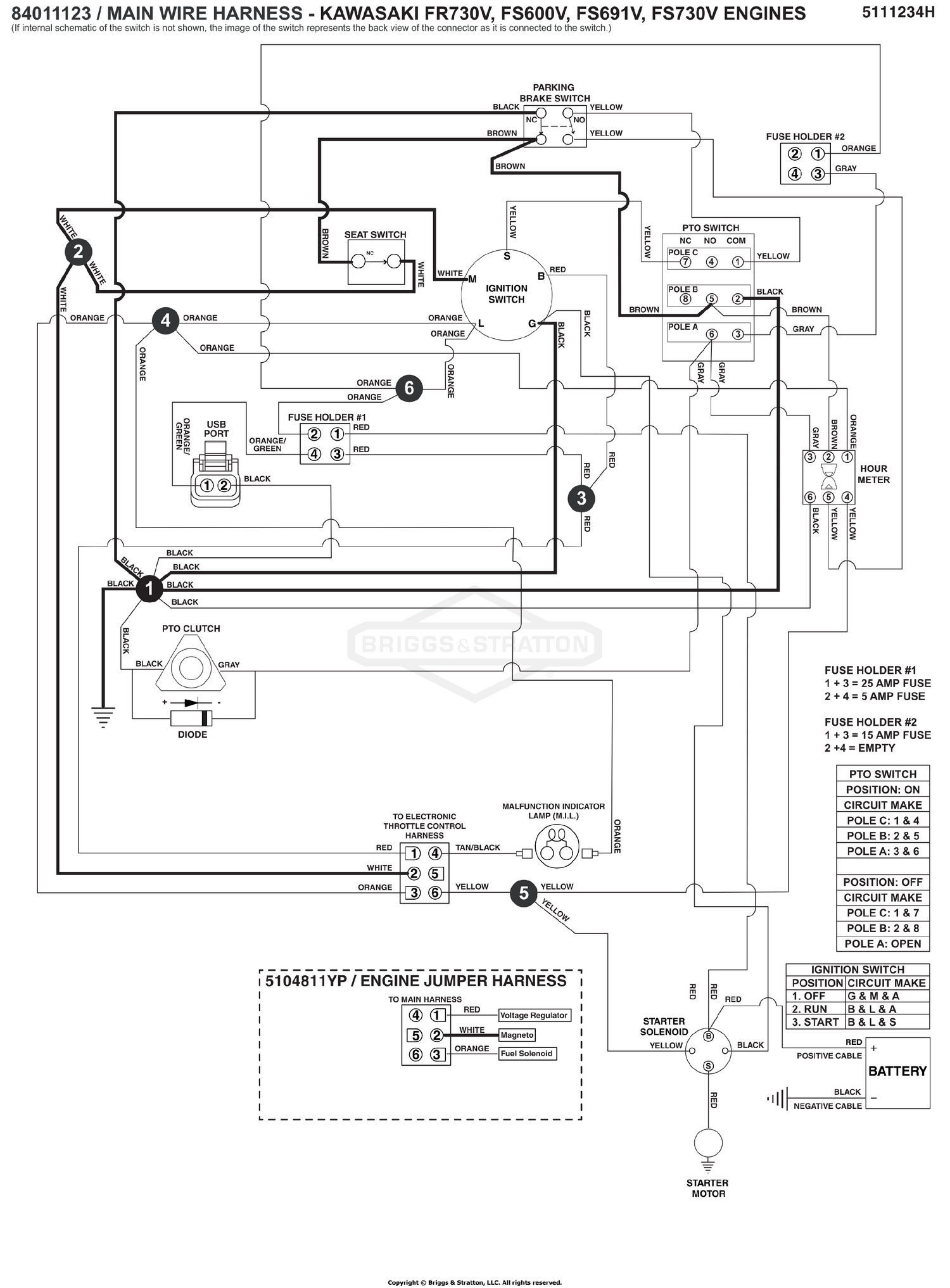 Electrical Schematic - Ign. Grounding Circuit/Op. Pres. S/N: 4002328397 and above