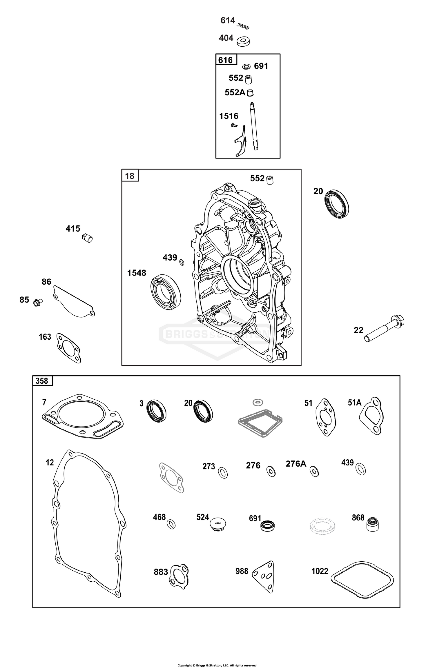Crankcase Cover/Sump Group