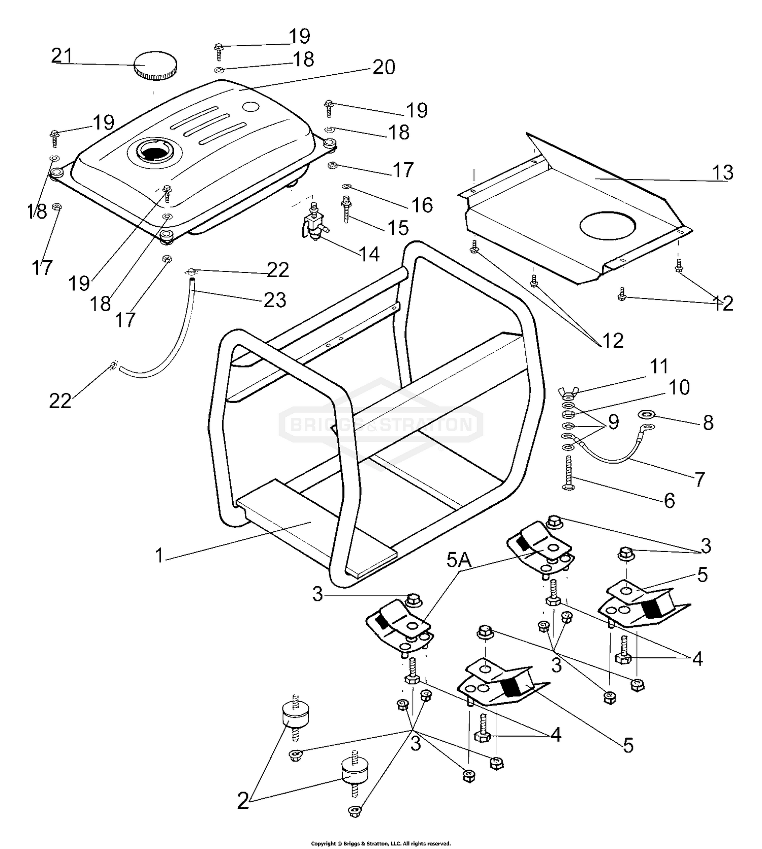 Frame, Fuel Tank And Fittings
