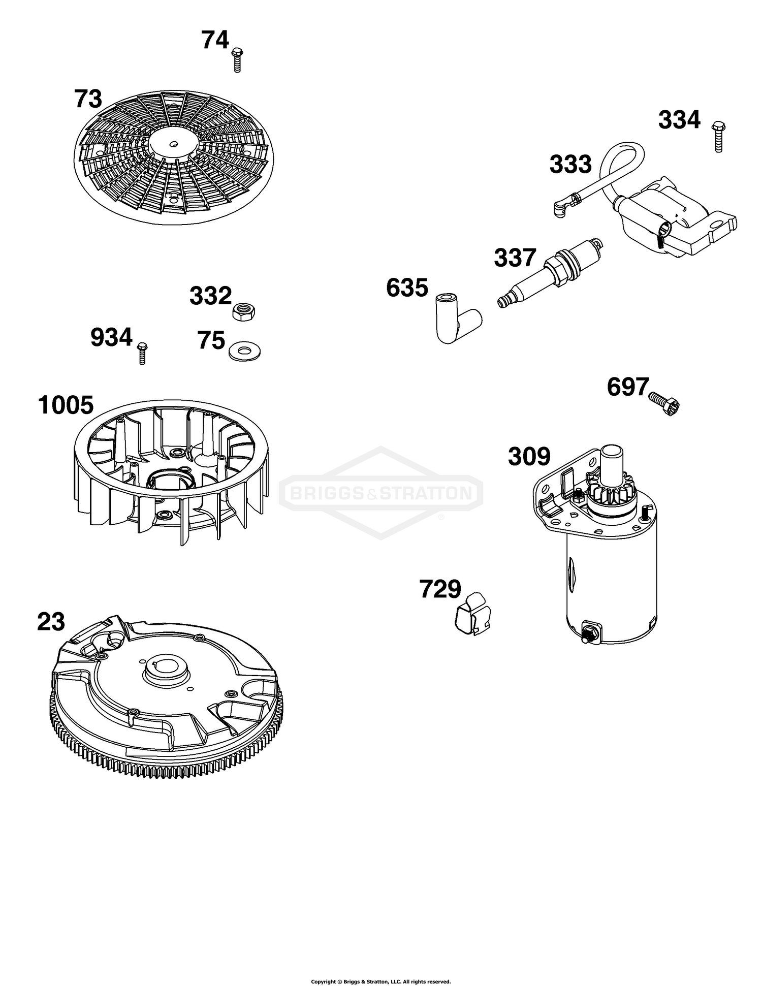 Flywheel, Ignition, and Starter Group