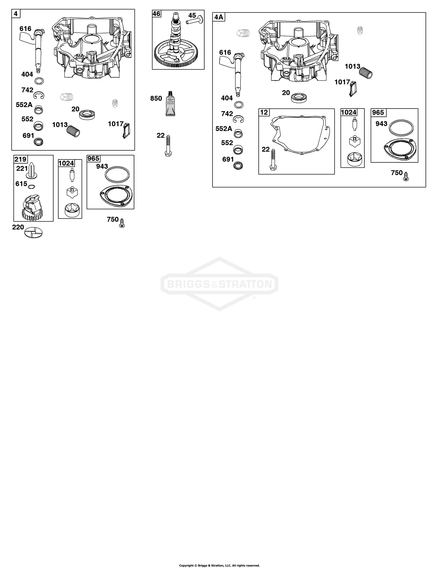 Crankcase Cover/Sump Group