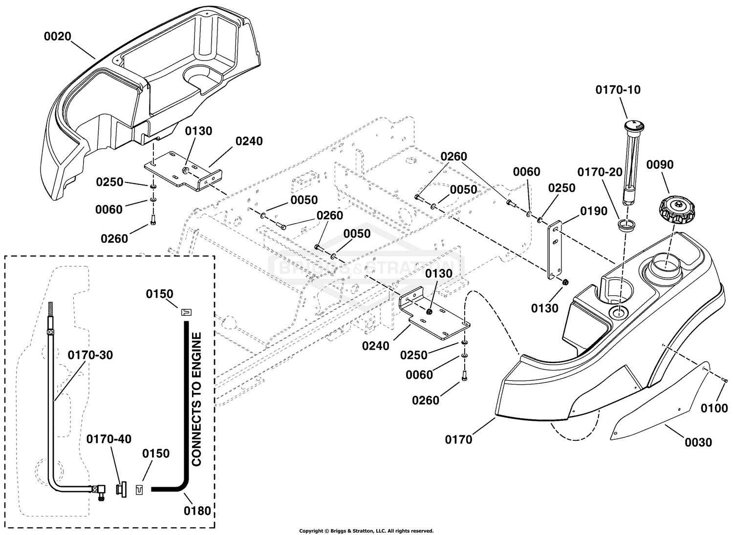 Fuel Tank and Mount Group