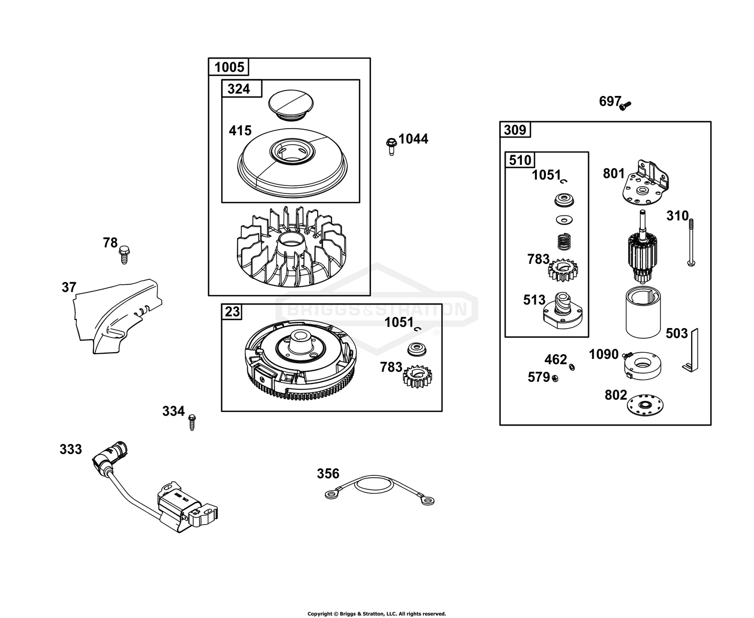 Flywheel, Ignition, and Starter Group