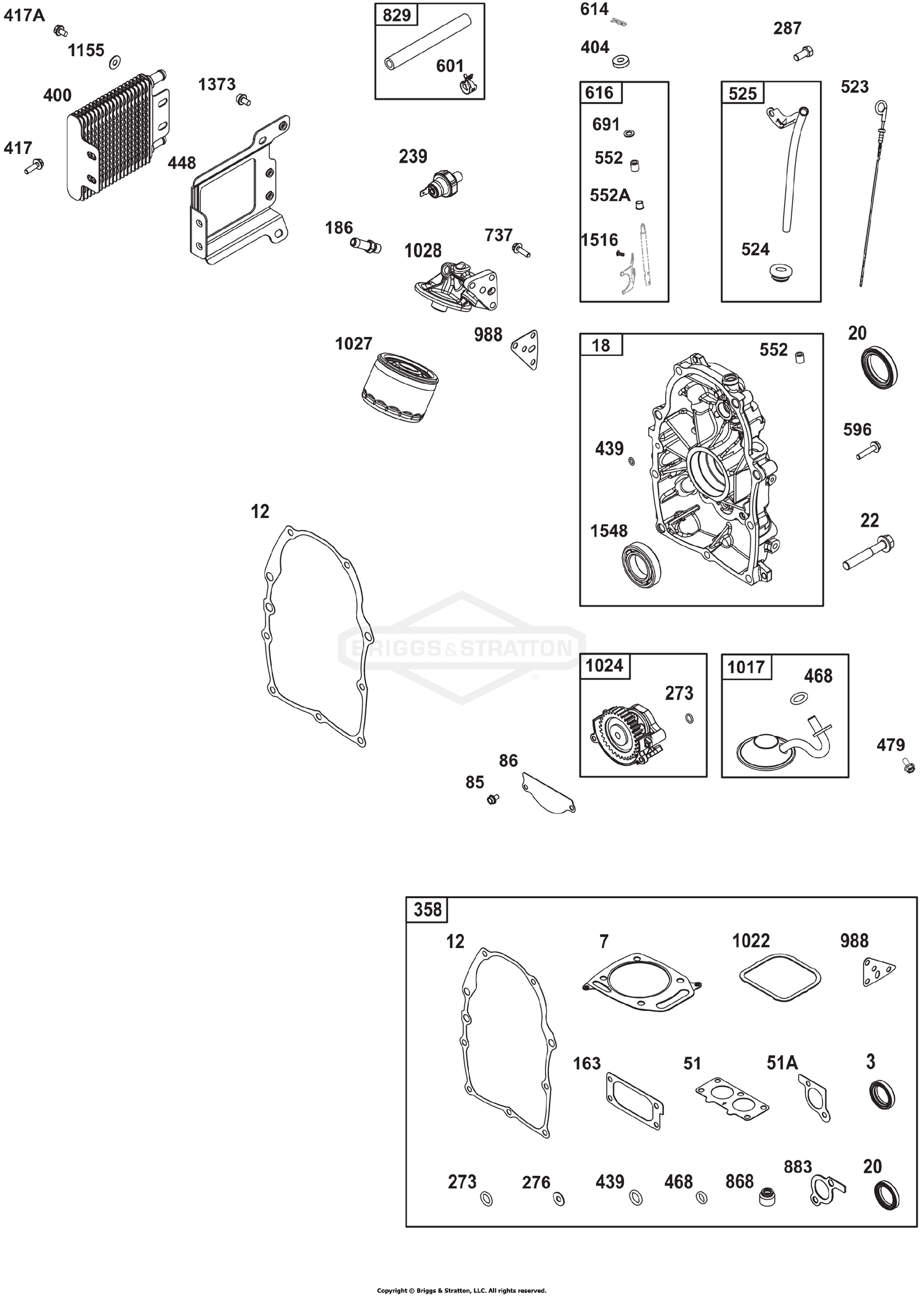 Crankcase Cover/Sump and Lubrication Group