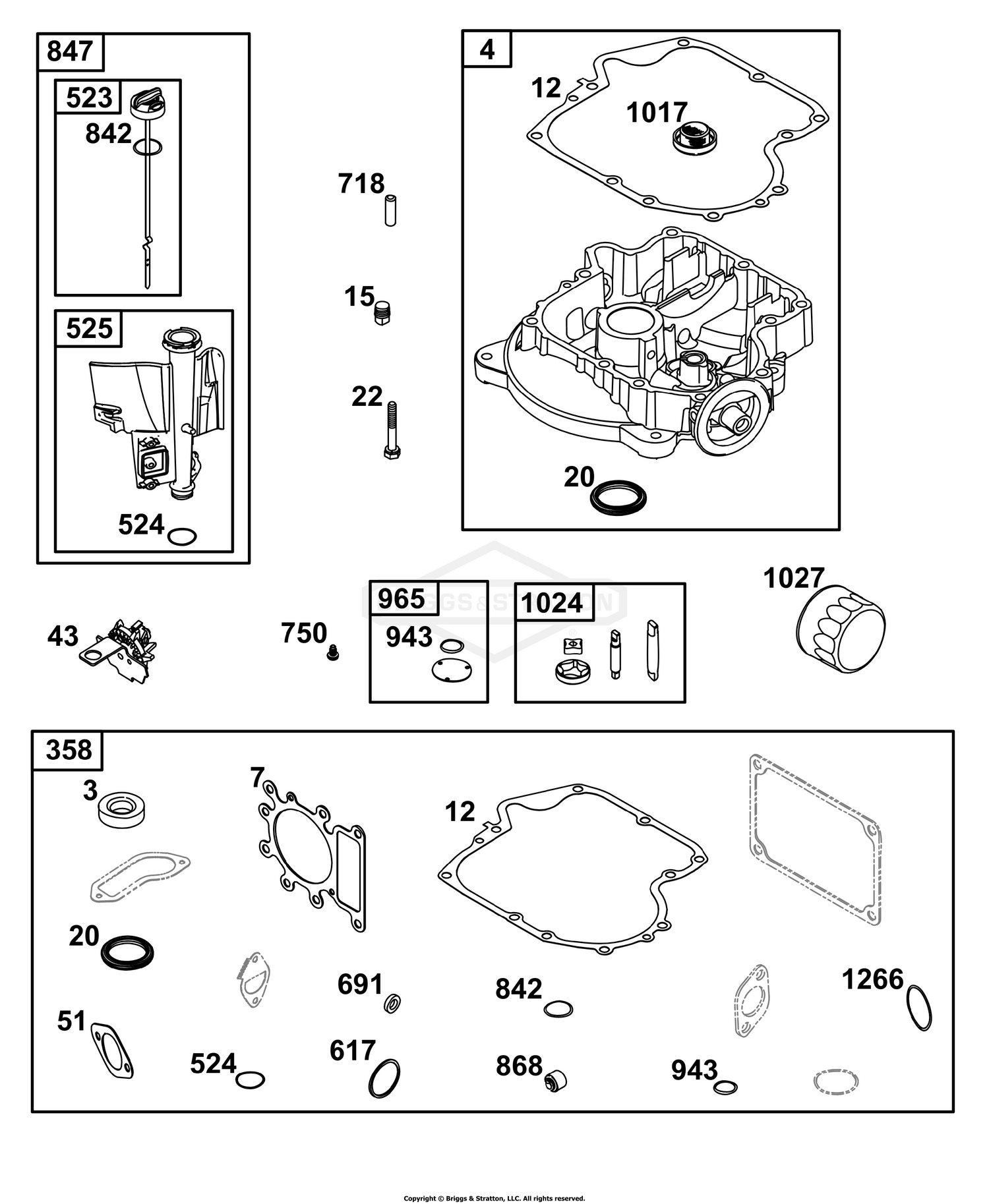 Crankcase Cover/Sump and Lubrication Group