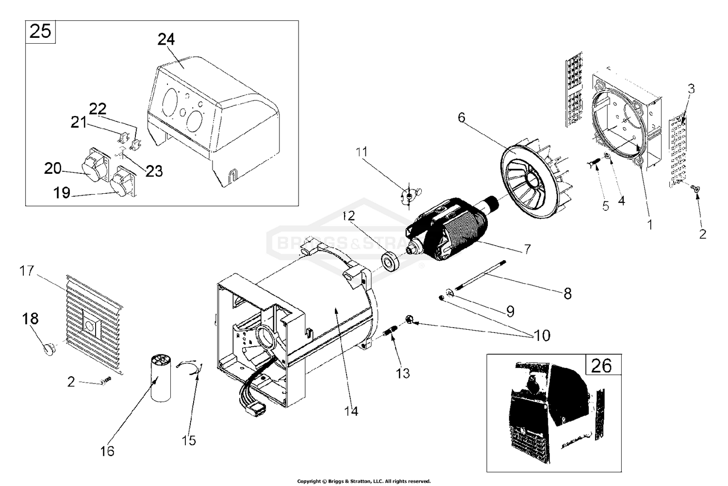 Alternator & Outlet Panel