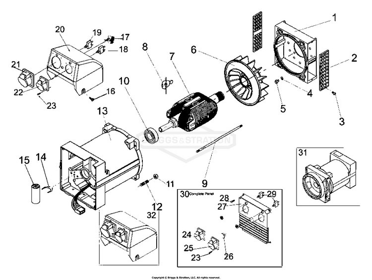 HPP16342 Briggs and Stratton Generator BSP5500LE PartsWarehouse