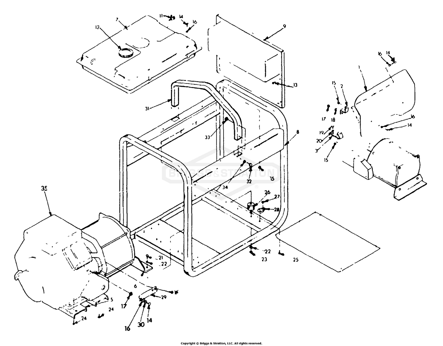 Cradle Repair Parts No. 78823