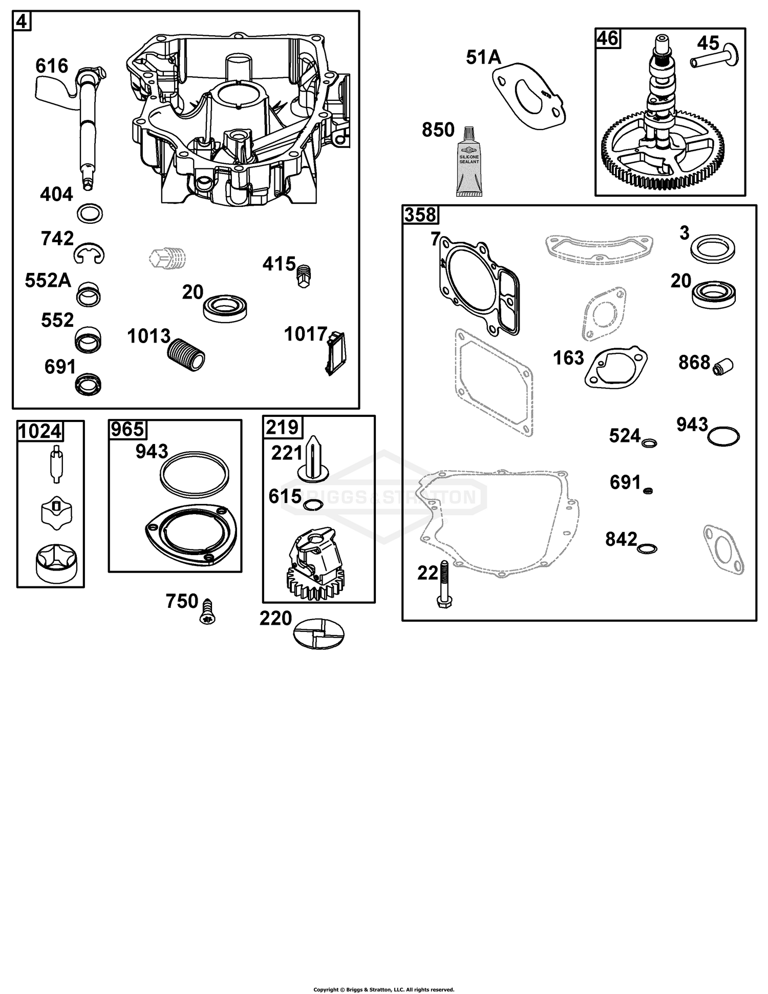 Crankcase Cover/Sump Group