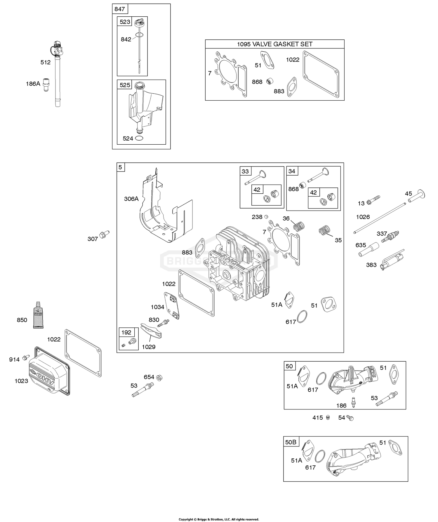 CYLINDER HEAD, INTAKE MANIFOLD, OIL FILL, VALVES