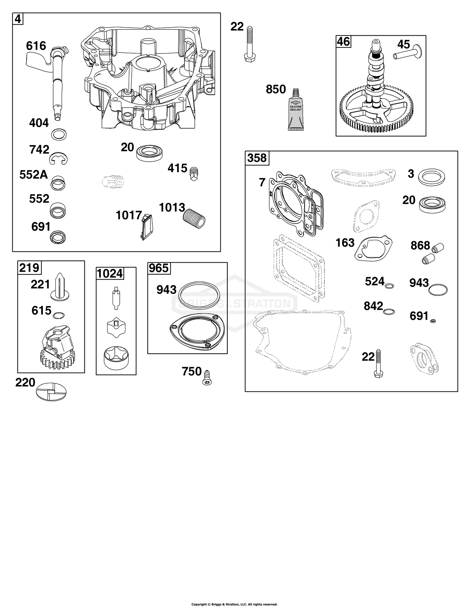 Crankcase Cover/Sump Group