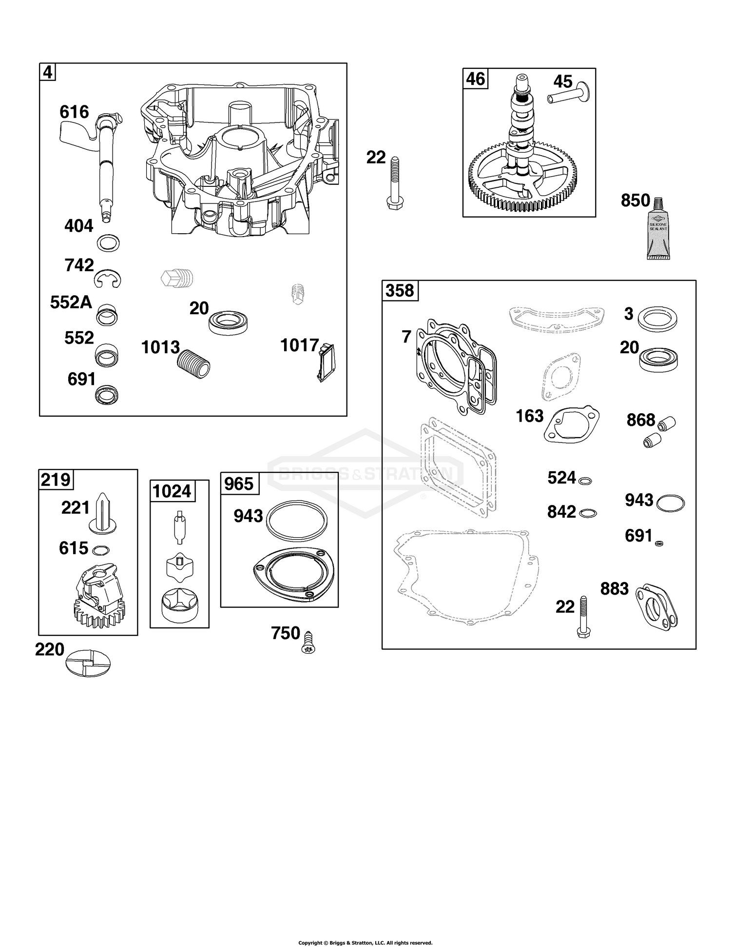 Crankcase Cover/Sump Group