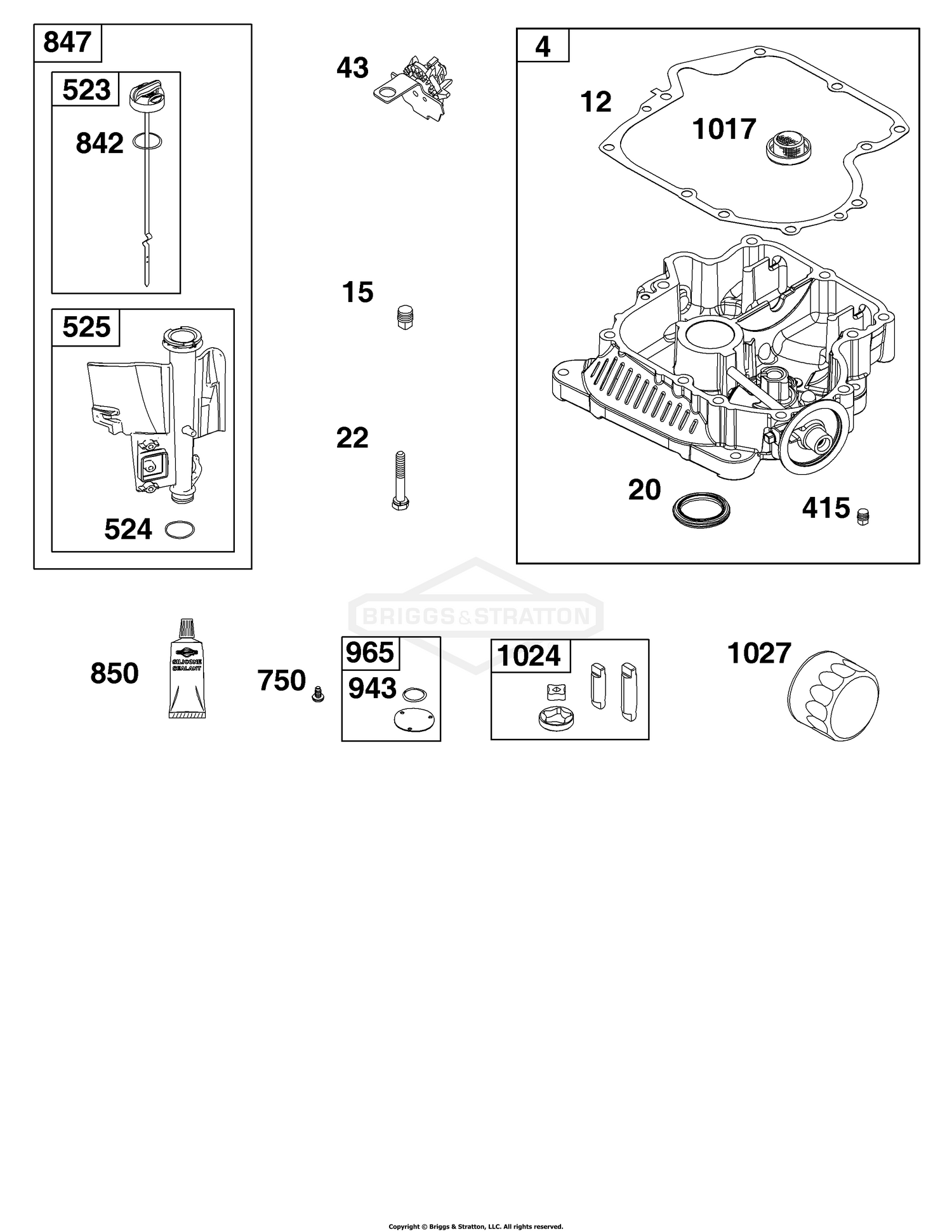 Crankcase Cover/Sump and Lubrication Group
