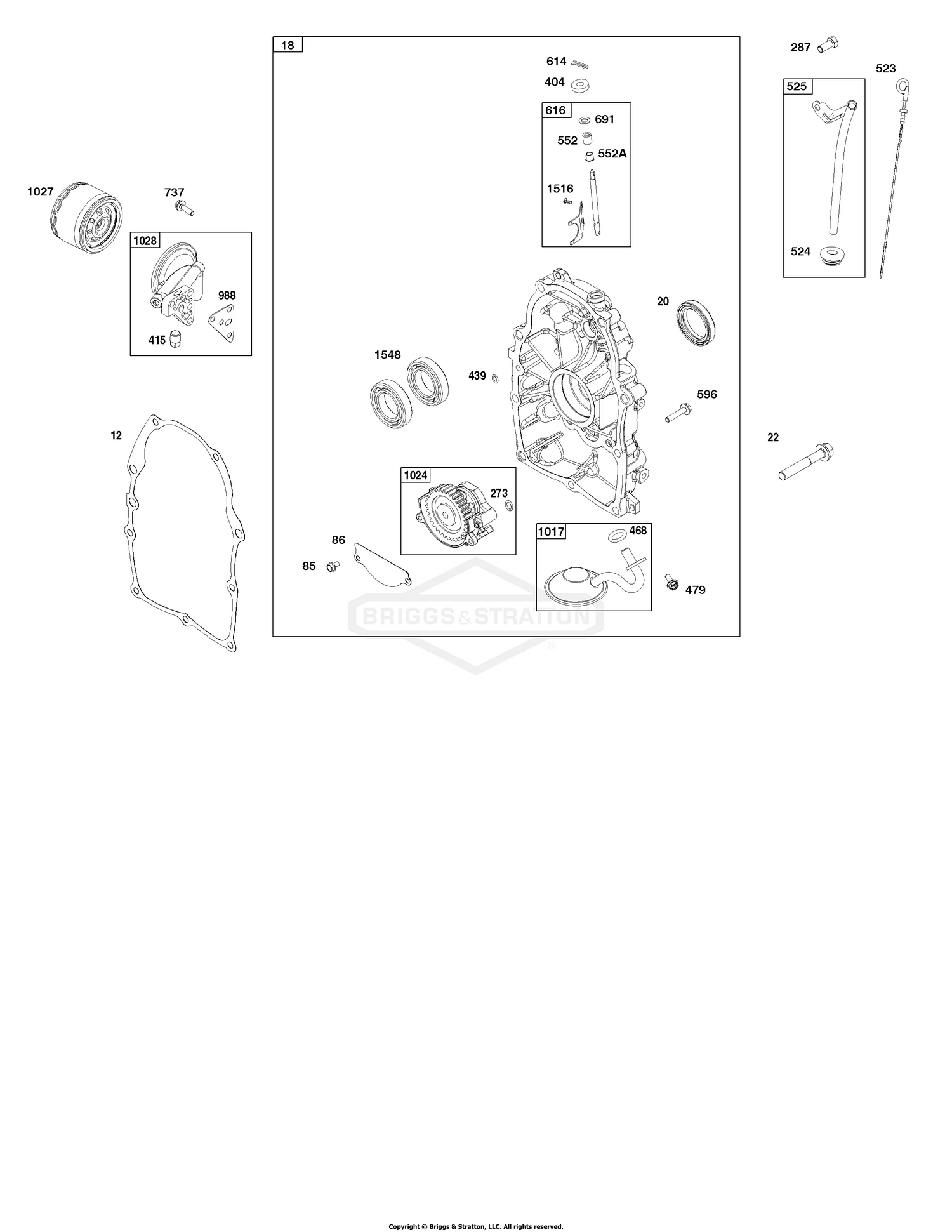 Crankcase Cover and Lubrication Group