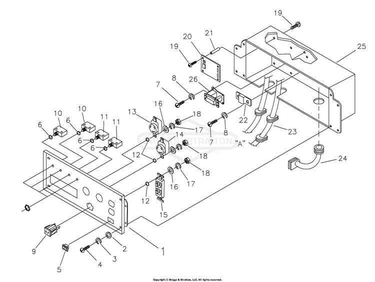 17880 Briggs and Stratton Portable Generator 6,500 Watt 6500GCX