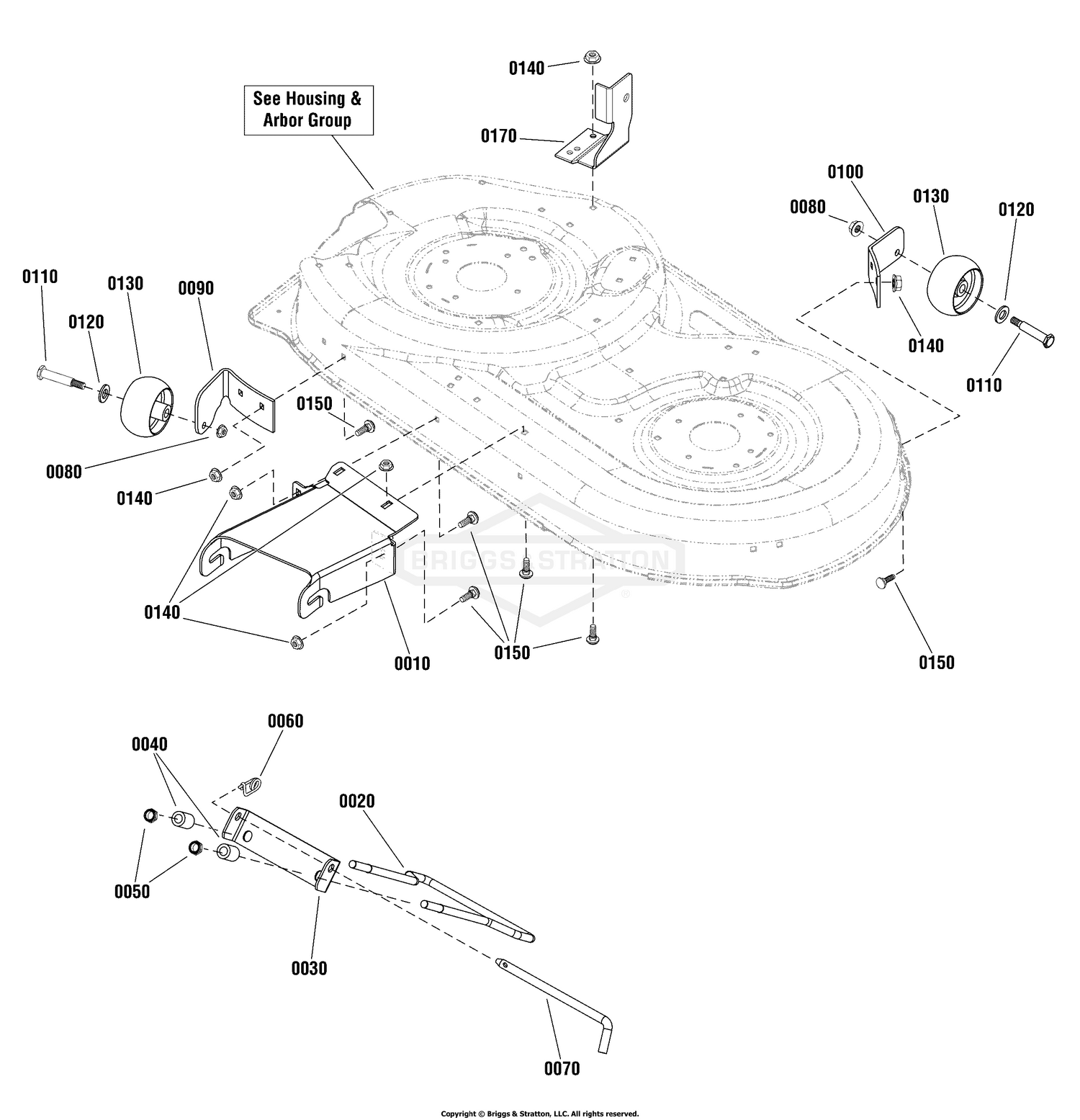 42" Mower Deck - Height Adjust Group (2991454)