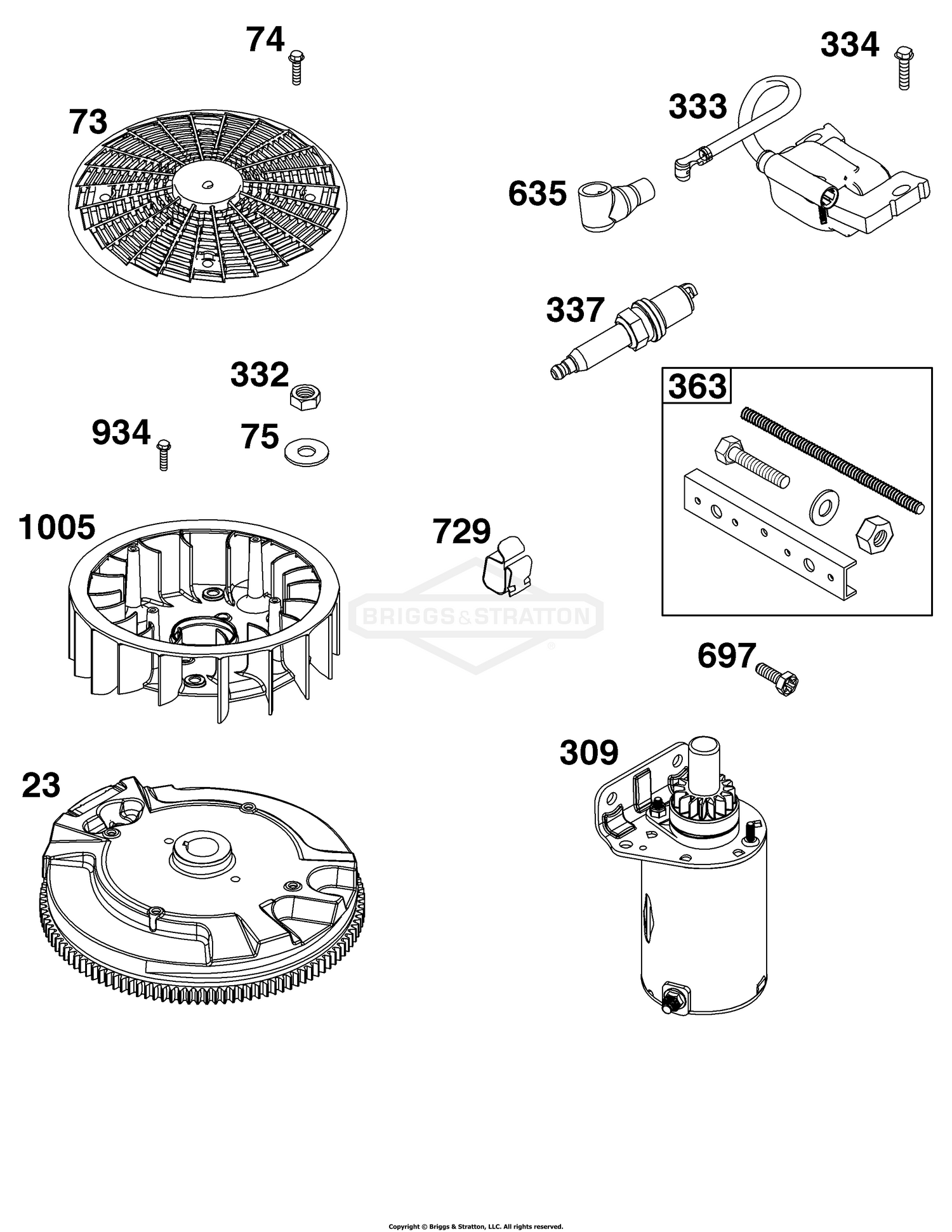 Flywheel, Ignition, and Starter Group