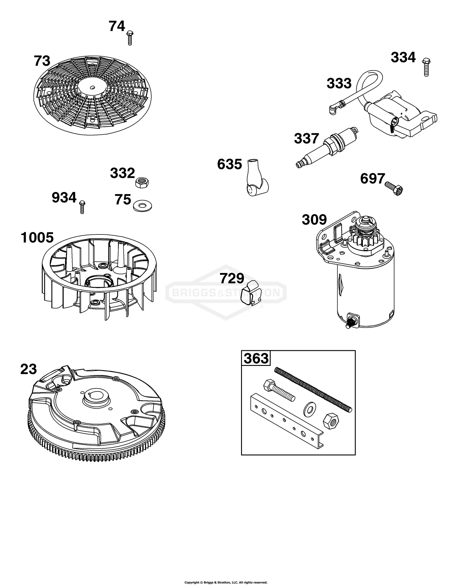 Flywheel, Ignition, and Starter Group