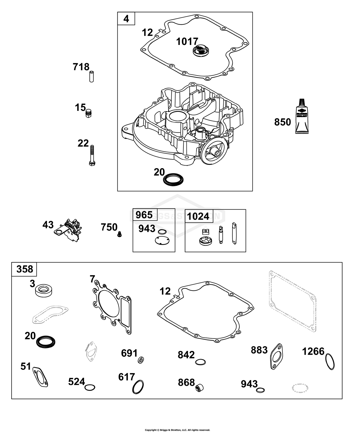 Crankcase Cover/Sump Group