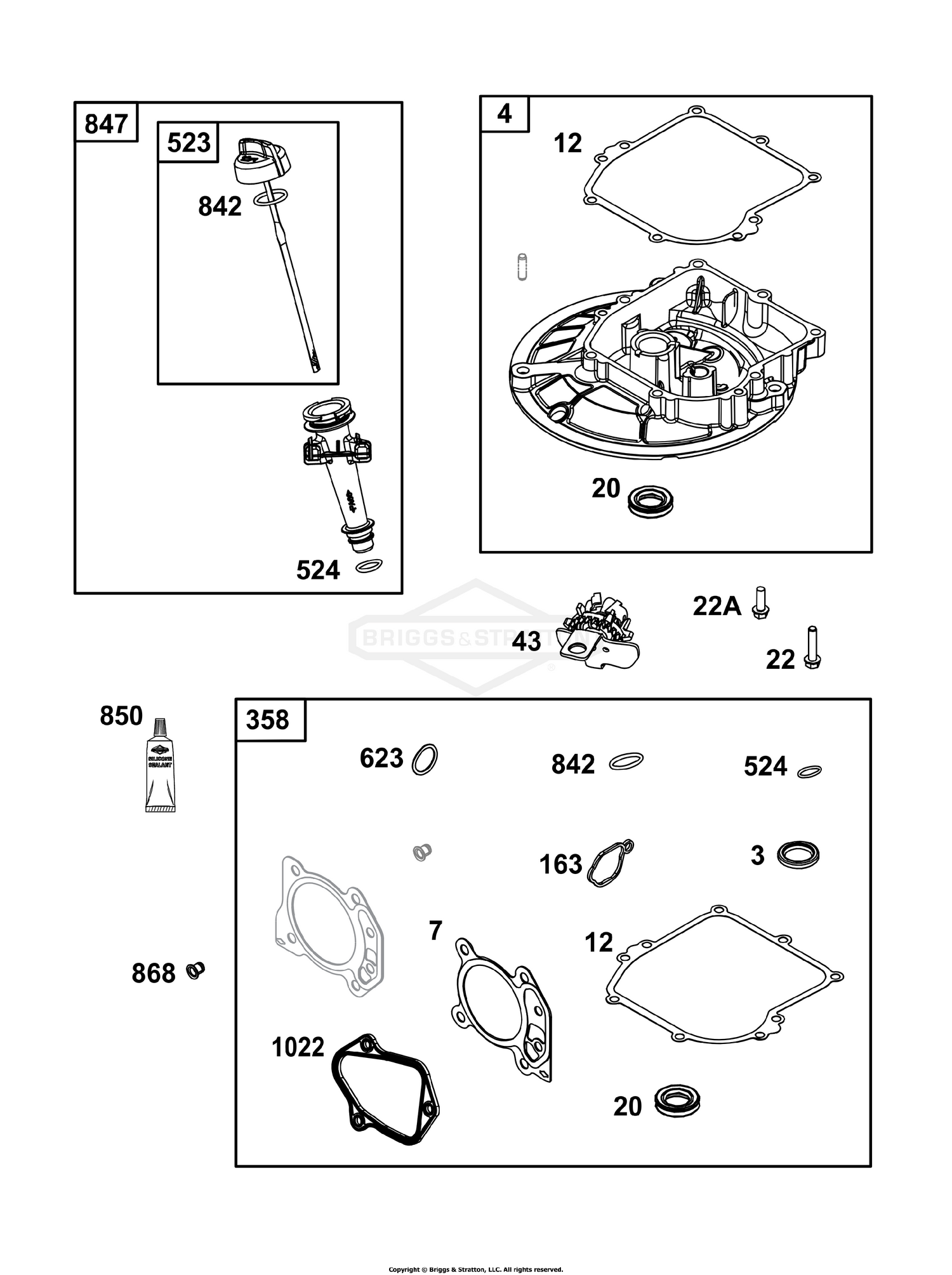 Crankcase Cover/Sump and Lubrication Group
